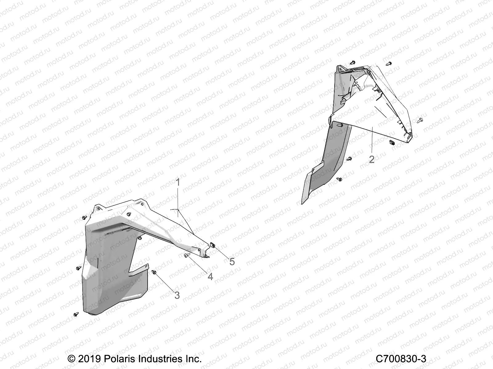 BODY | BODY, FENDER FLARES, FRONT - G23GXP99A/99B (C700830-3)