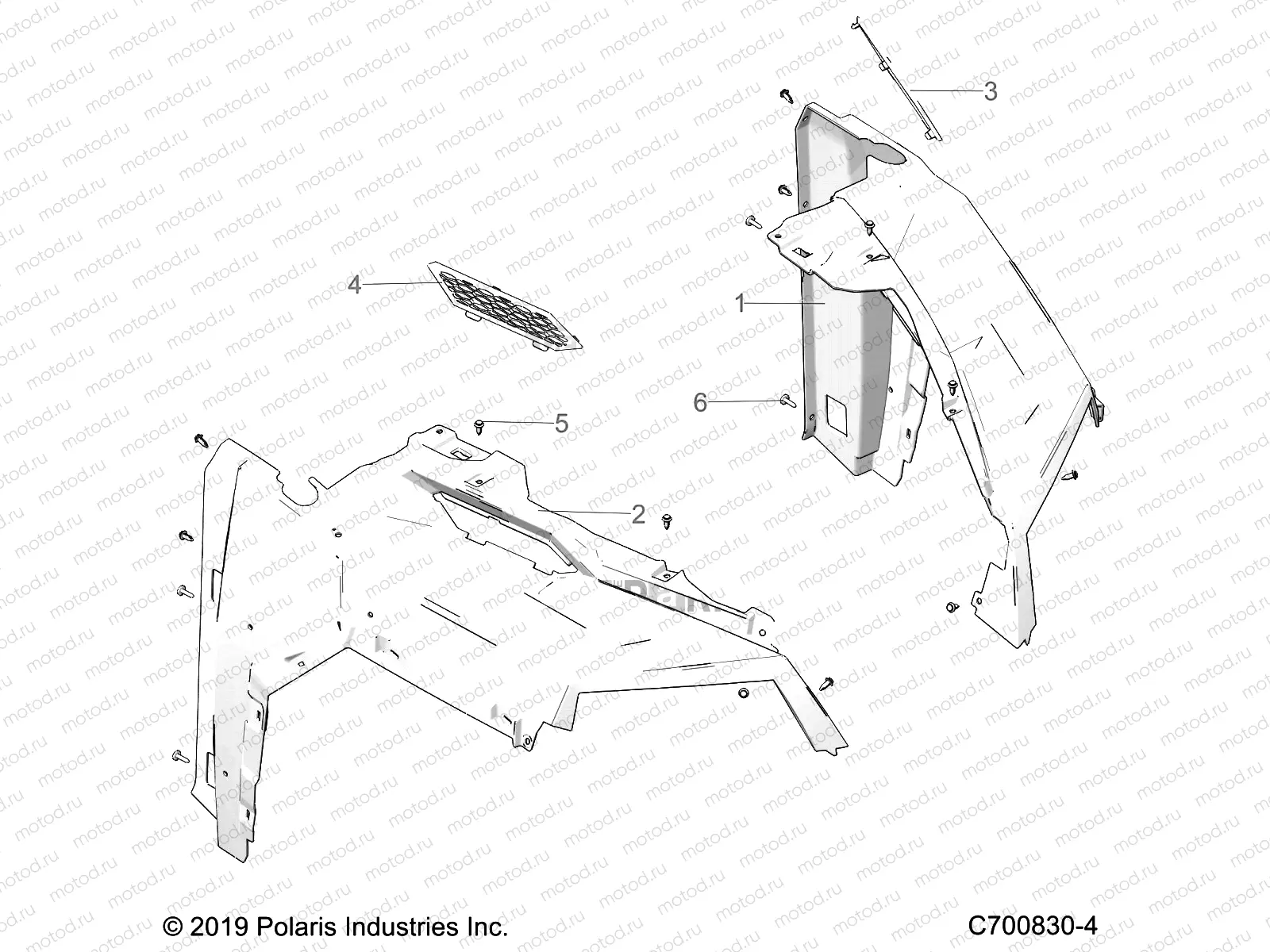 BODY | BODY, FENDRS, FRONT - G23GXP99A/99B (C700830-4)
