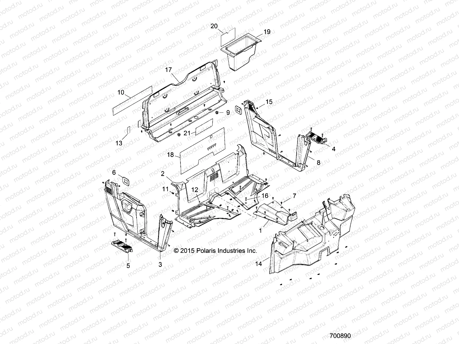 BODY | BODY, FLOOR and FENDERS - R16RMA57A1/A4/A9/L1/E57AS/EA9/HAR (700890)