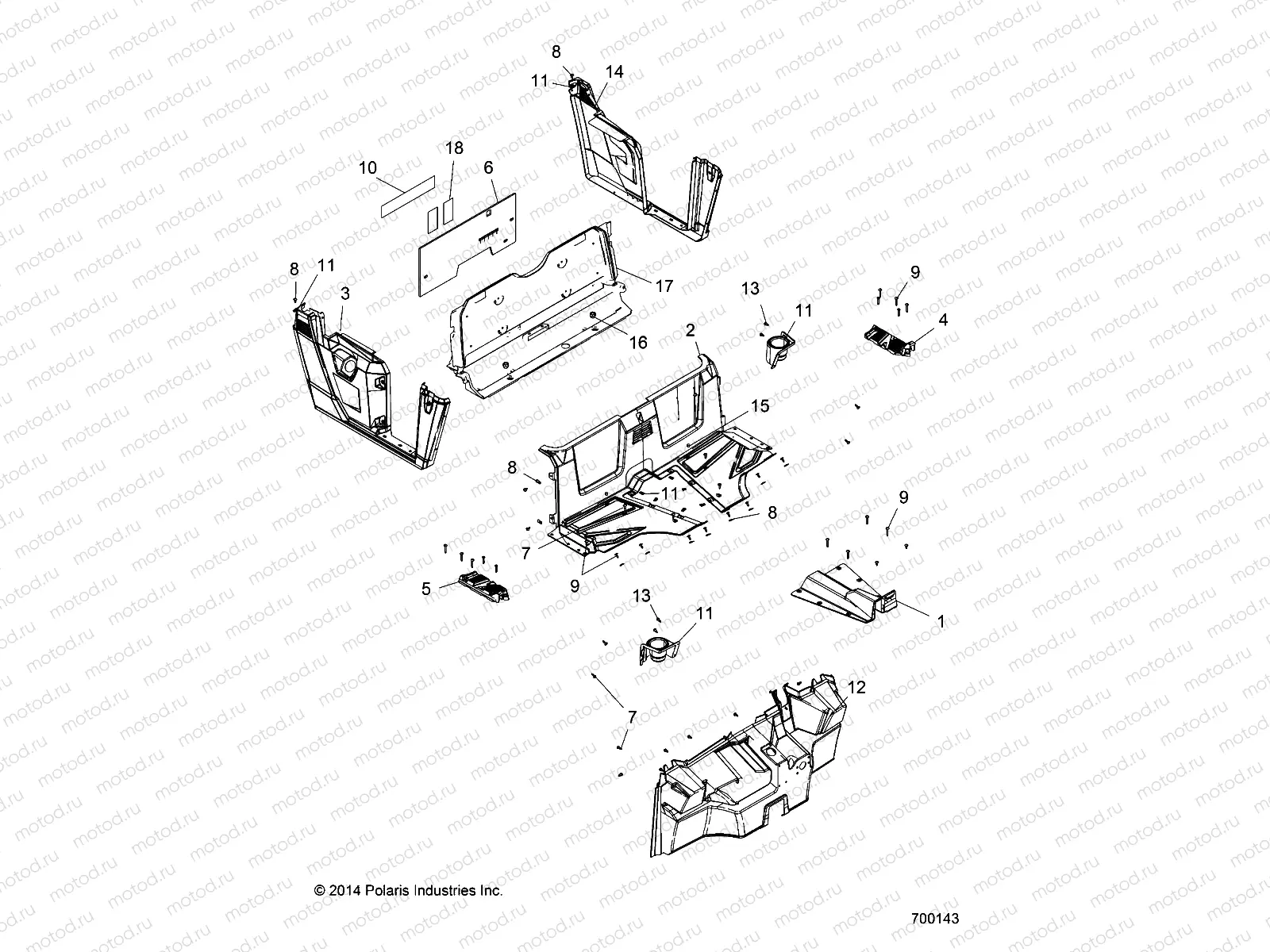 BODY | BODY, FLOOR and FENDERS - R16RMA57F1/SF1 (700143)