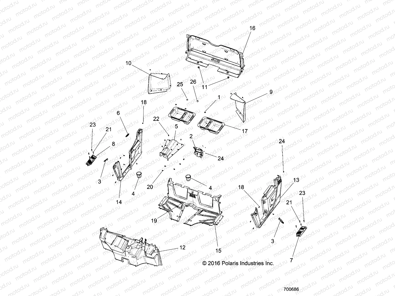 BODY | BODY, FLOOR and FENDERS - R16RMAL4G9 (700686)