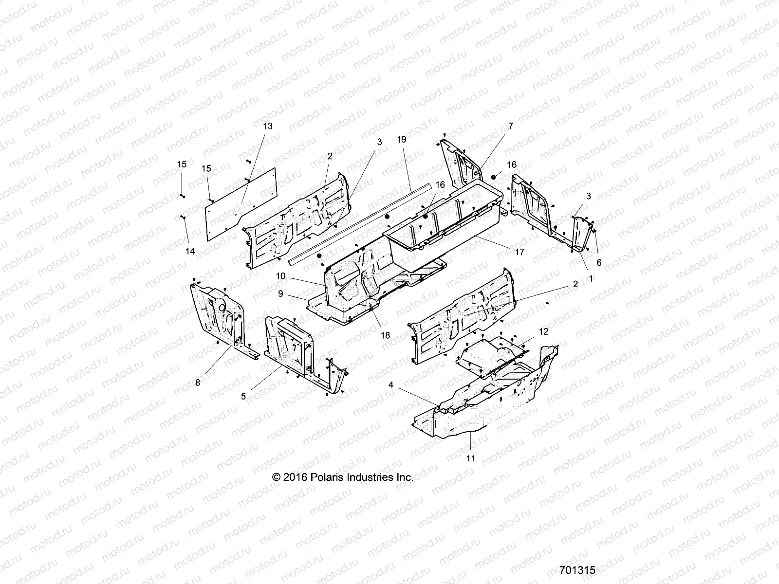 BODY | BODY, FLOOR and FENDERS - R17RDA57A1/B1 (700730)
