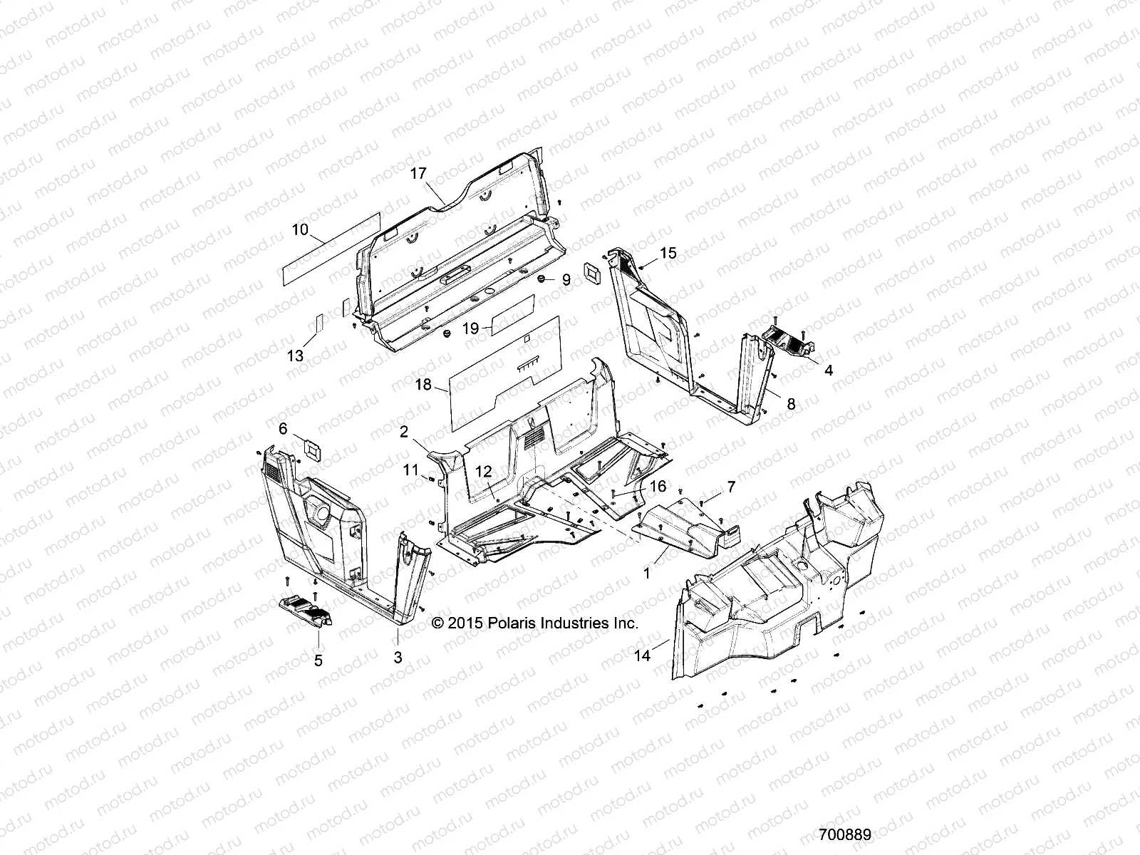 BODY | BODY, FLOOR and FENDERS - R17RMH57A4 (700889)