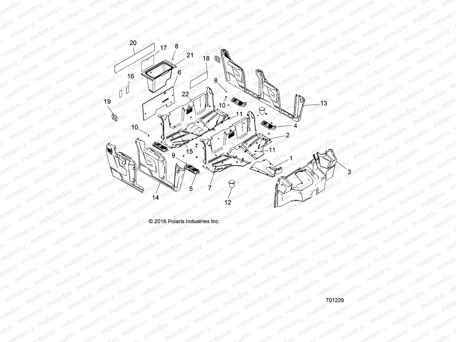 BODY | BODY, FLOOR and FENDERS - R17RNA57A1/A9/EAM/NM (701229)