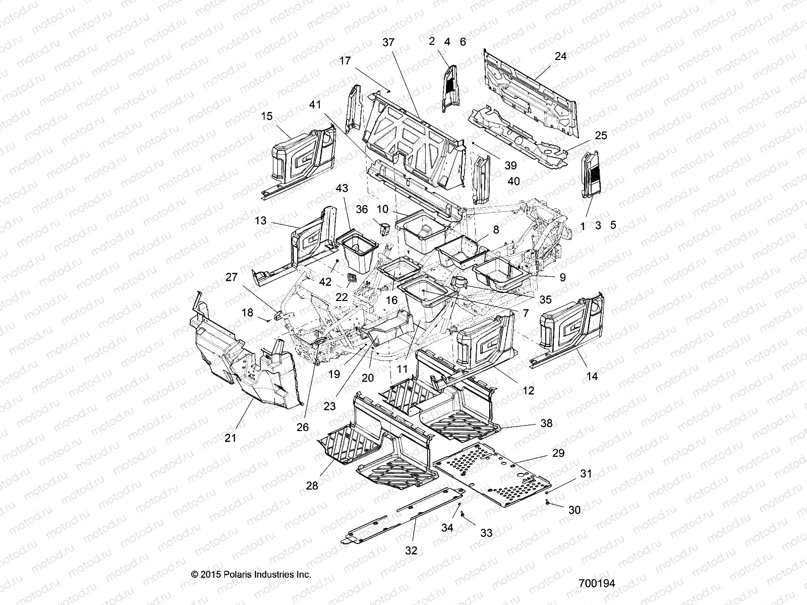 BODY | BODY, FLOOR and FENDERS - R17RVAD1A1 (700194)
