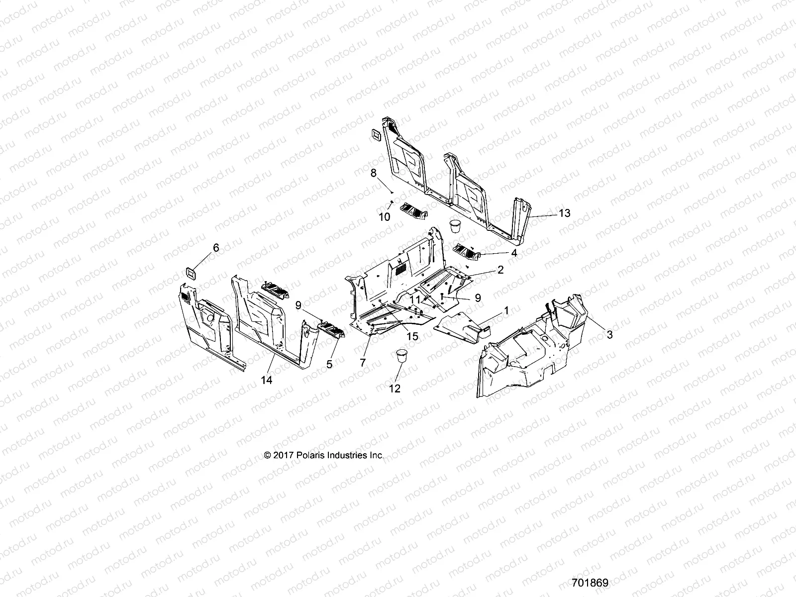BODY | BODY, FLOOR and FENDERS - R19RNA57B1/B9/EBX (701869)