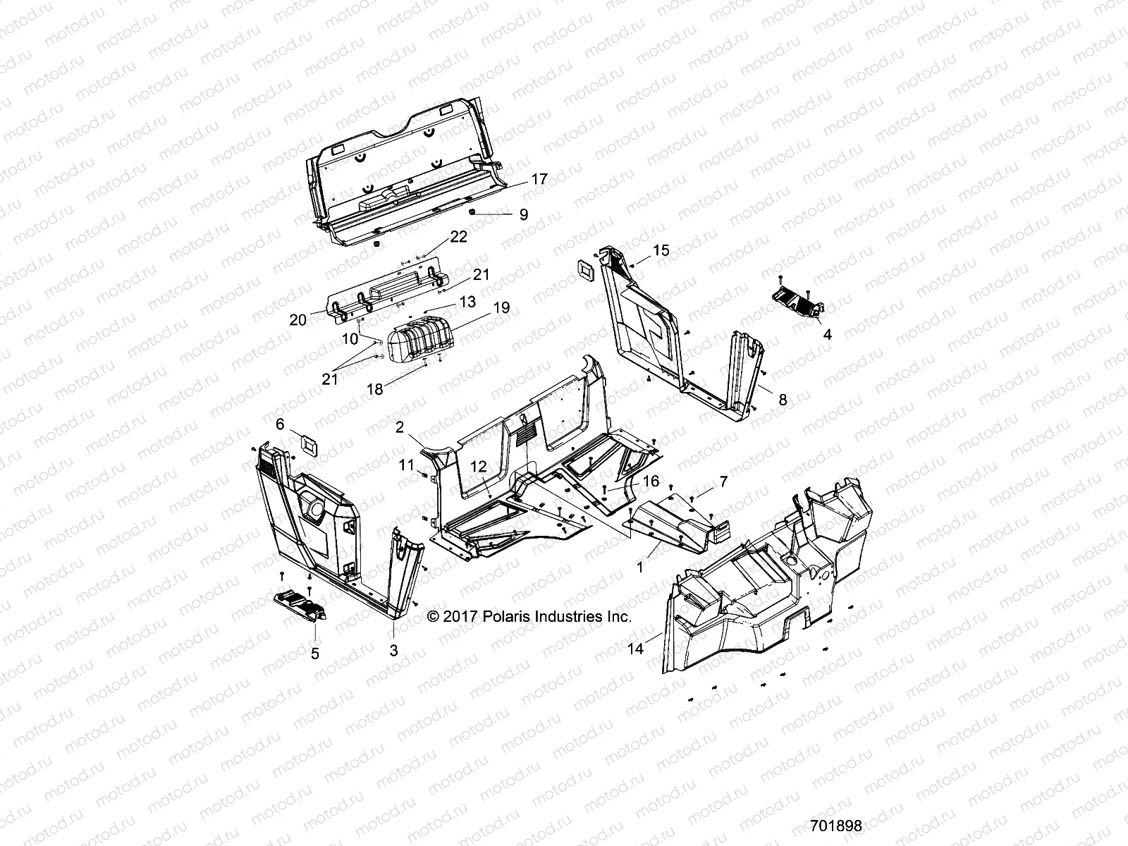 BODY | BODY, FLOOR and FENDERS - R20MAA50B1/B7  (701898)