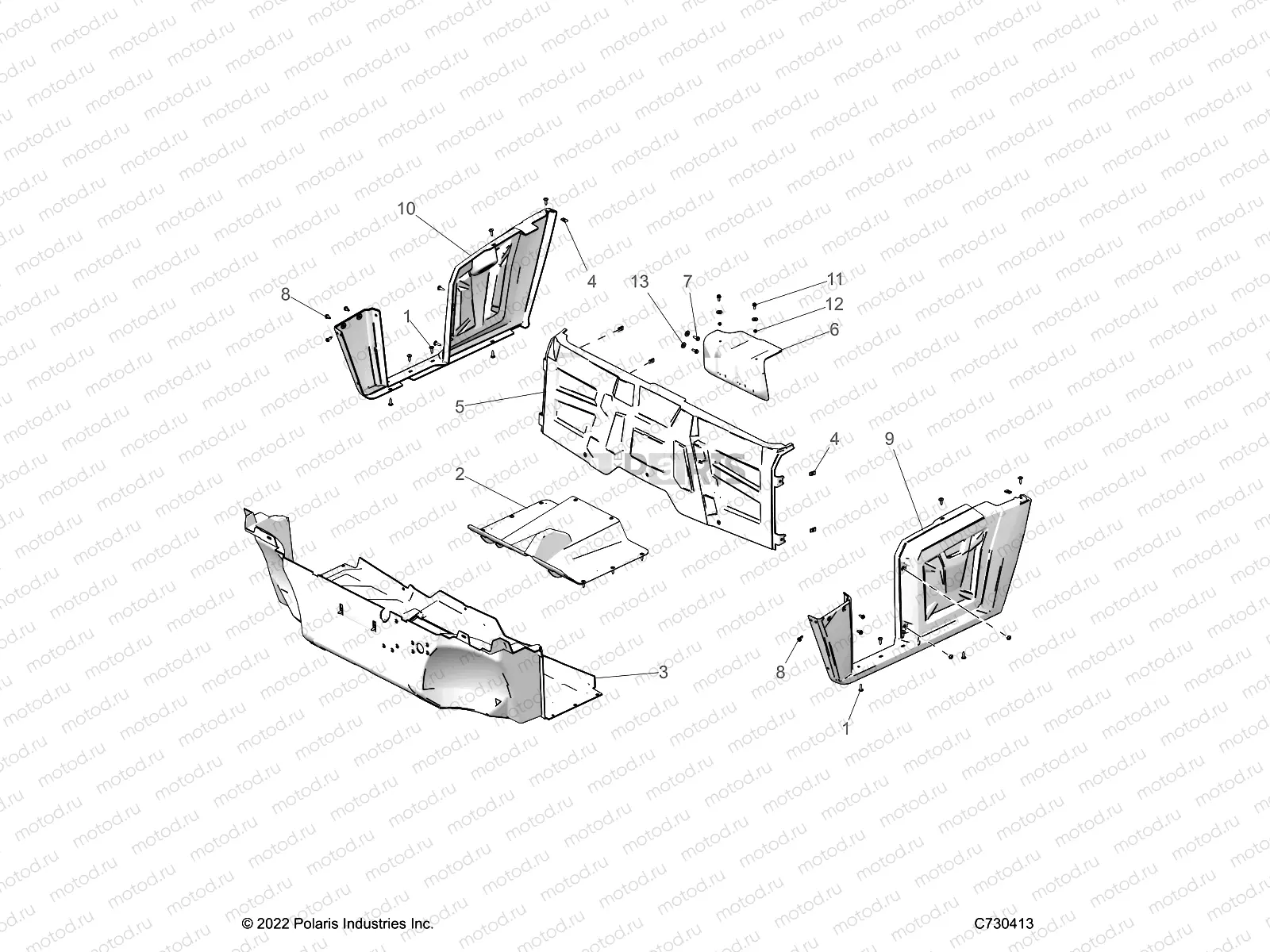BODY | BODY, FLOOR and FENDERS - R23CCA57A1/A7 (C730413)