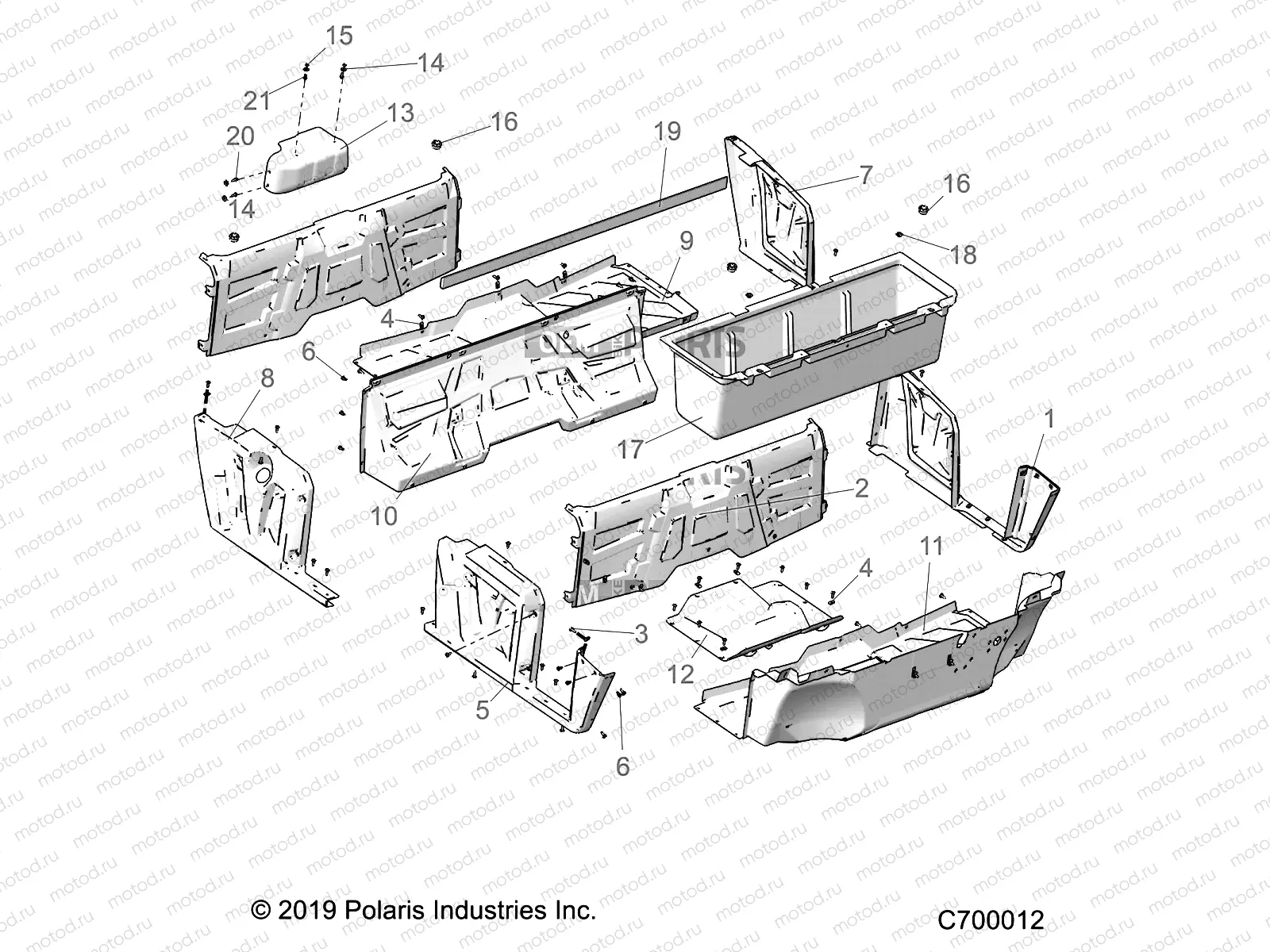 BODY | BODY, FLOOR and FENDERS - R23CDA57A1 (C700012)