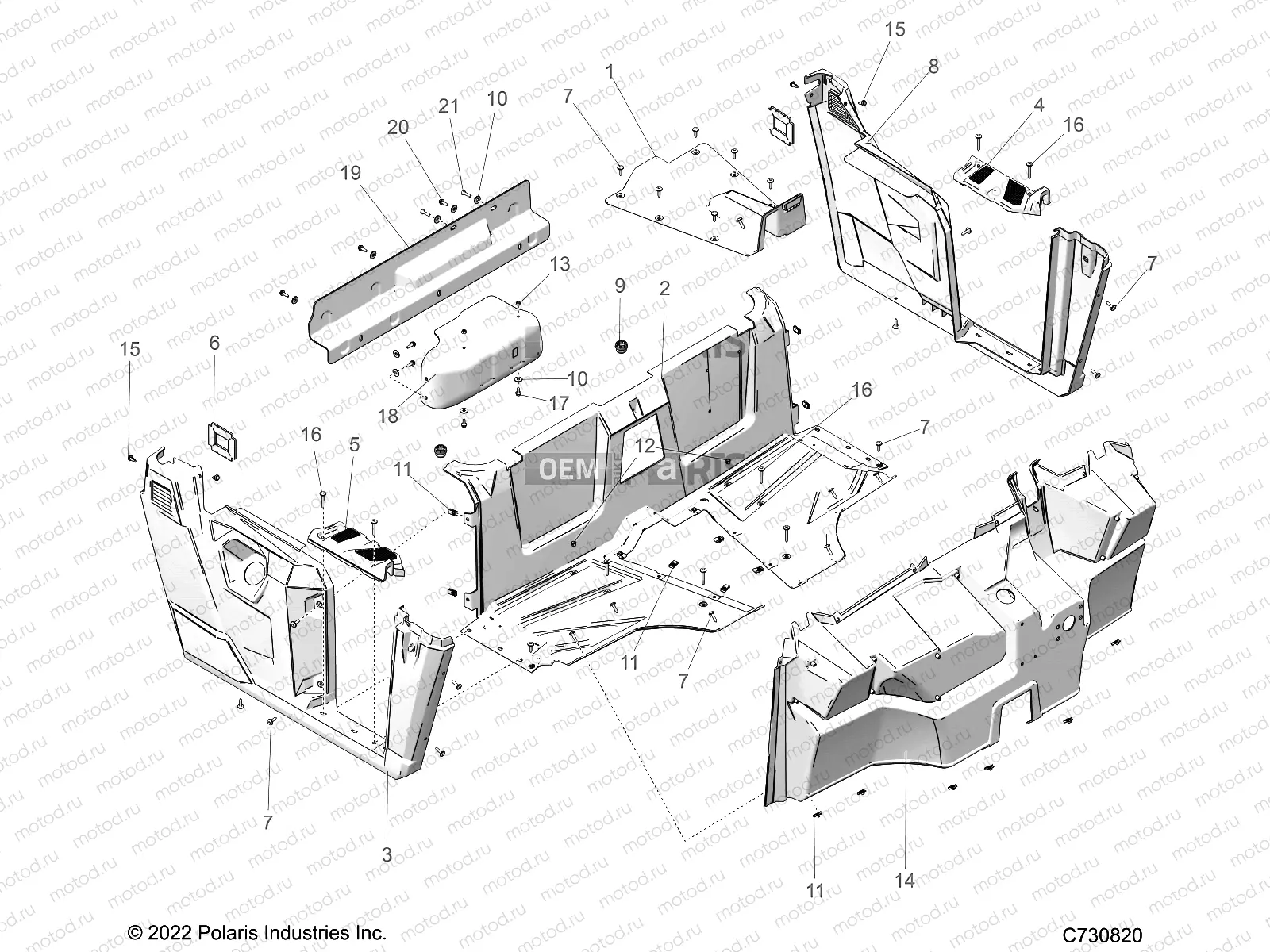 BODY | BODY, FLOOR and FENDERS - R23MAE57DX (C730820)