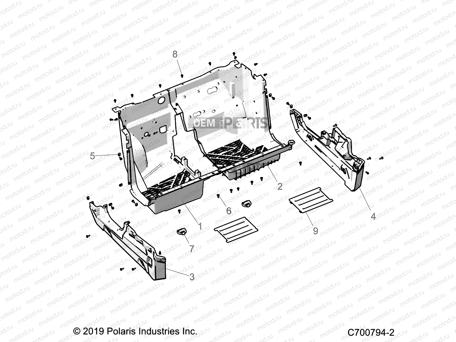 BODY | BODY, FLOOR AND ROCKER - G21GXZ99AM/BM (C700794-2)