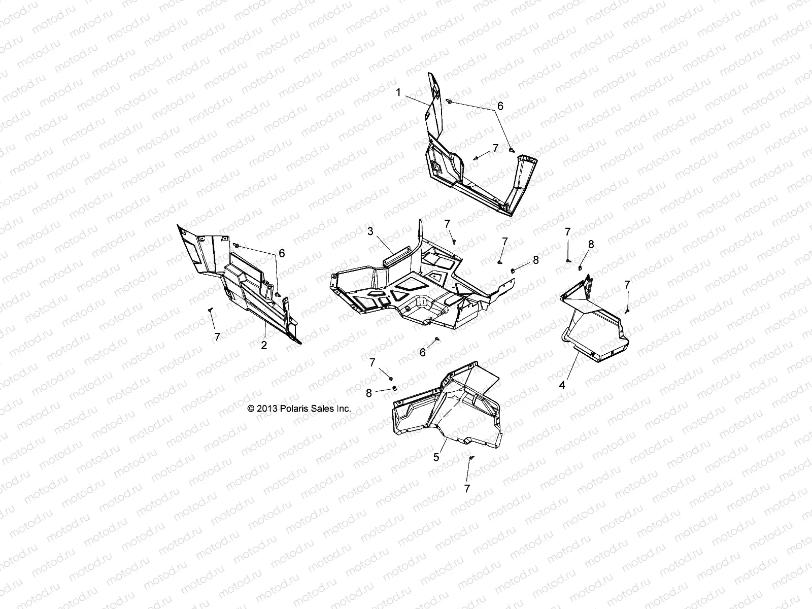 BODY | BODY, FLOOR AND ROCKER PANELS - A15DAA57AJ/AH/EAK (49ATVFLOOR14325)