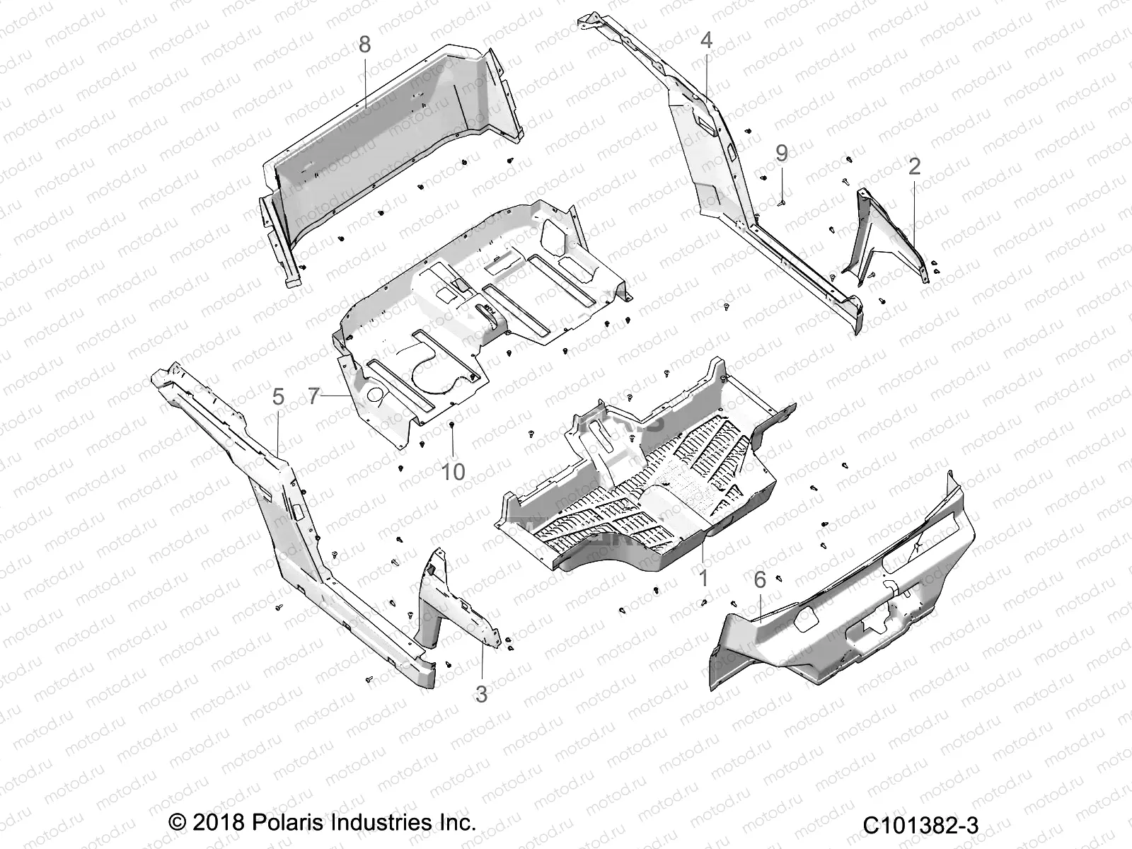 BODY | BODY, FLOOR AND ROCKER PANELS - A18HZA15B4 (C101382-3)