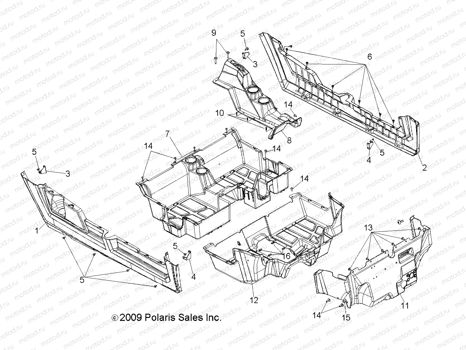 BODY | BODY, FLOOR and ROCKER PANELS - R10XH76AA (49RGRFLOOR10RZRS4)