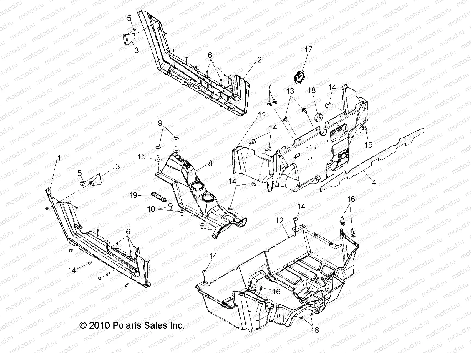 BODY | BODY, FLOOR and ROCKER PANELS - R11JH87AA/AD (49RGRFLOOR11RZR875)