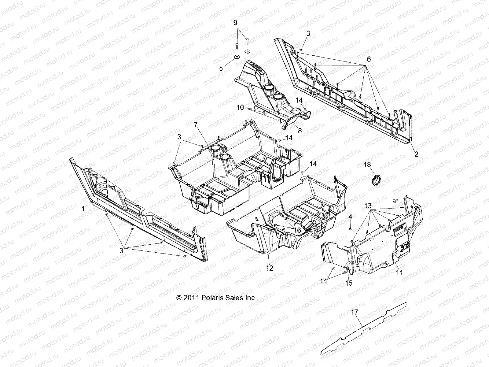 BODY | BODY, FLOOR and ROCKER PANELS - R12XE76AD/7EAB/EAO (49RGRFLOOR12RZR4)