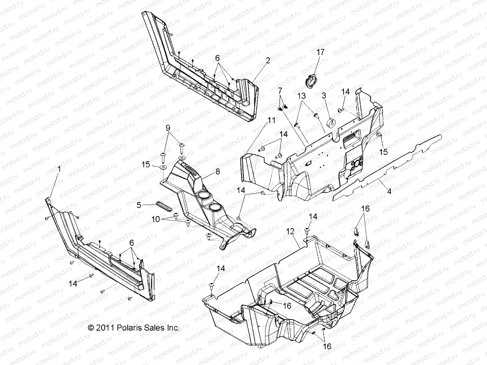 BODY | BODY, FLOOR and ROCKER PANELS - R13JT9EFX (49RGRFLOOR12RZRXP900)