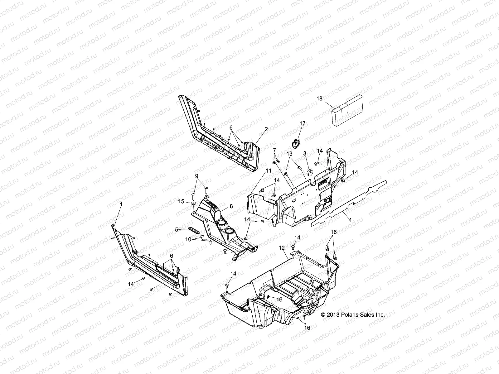 BODY | BODY, FLOOR and ROCKER PANELS - Z14JT9EFX (49RGRFLOOR14RZR900)