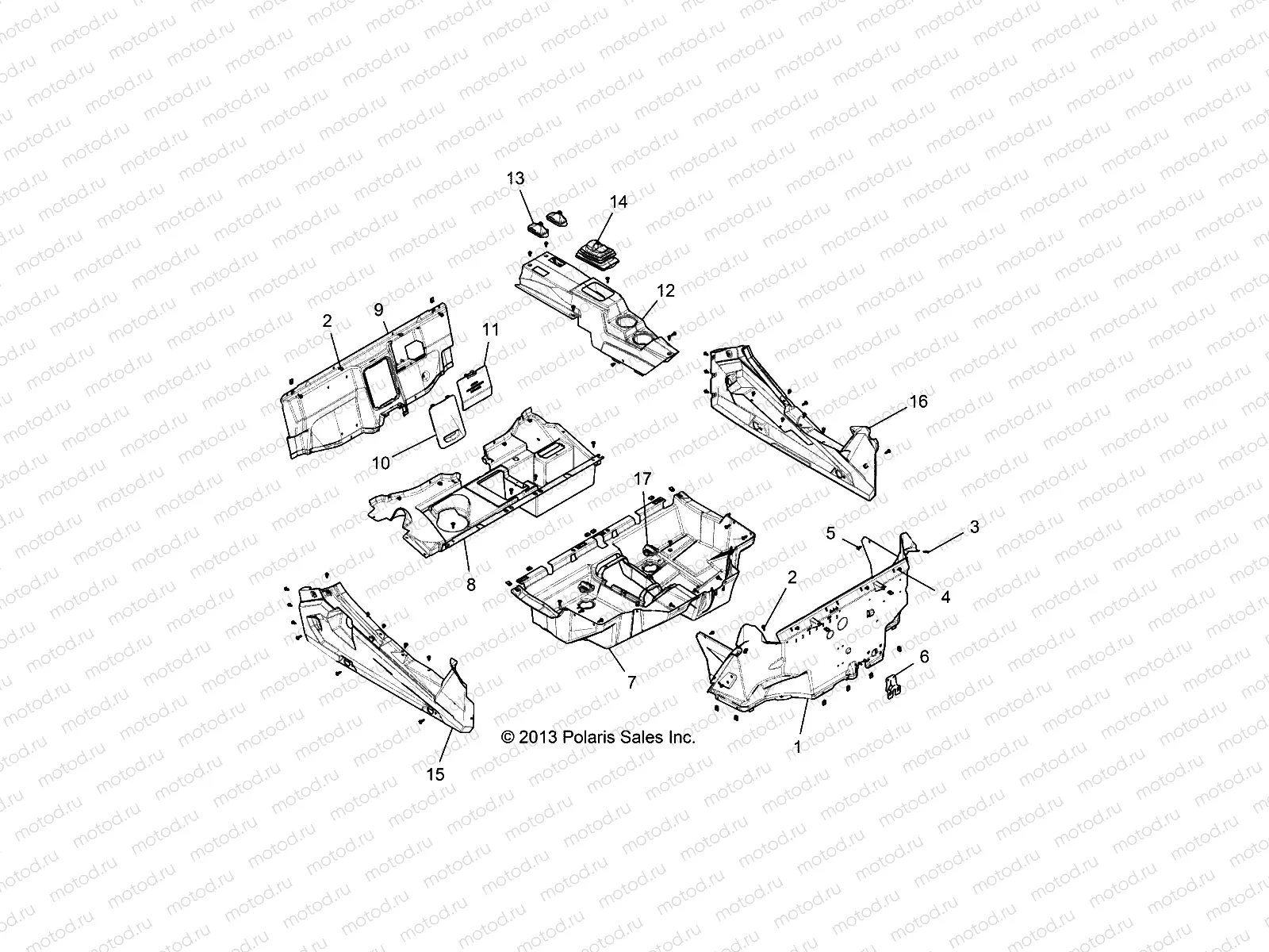 BODY | BODY, FLOOR and ROCKER PANELS - Z15VDE99AT/AL/AW/LP/EW/AO/AP/AZ/NV/NW/K99AA/AU (49RGRFLOOR14RZR1000)