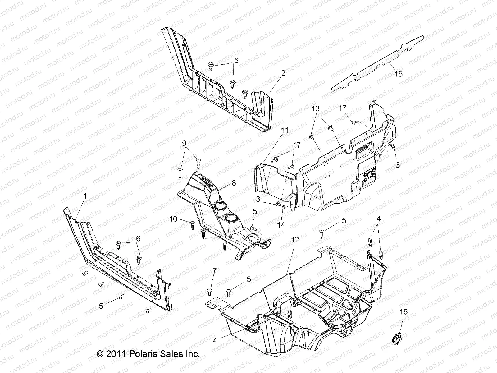 BODY | BODY, FLOOR and ROCKER PANELS - Z15VHA57AJ/E57AS/AK (49RGRFLOOR12RZR600)