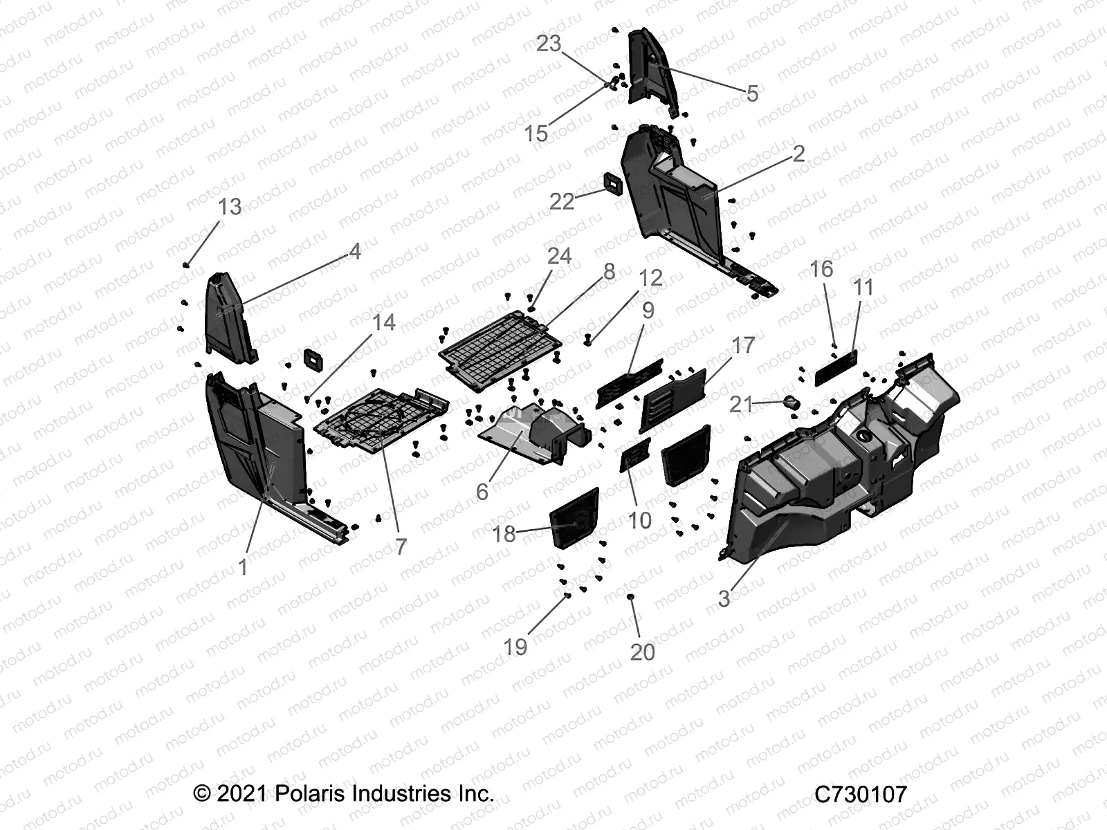 BODY | BODY, FLOOR and ROCKERS - R22MAA57B1/EB5/B9 (C730107)