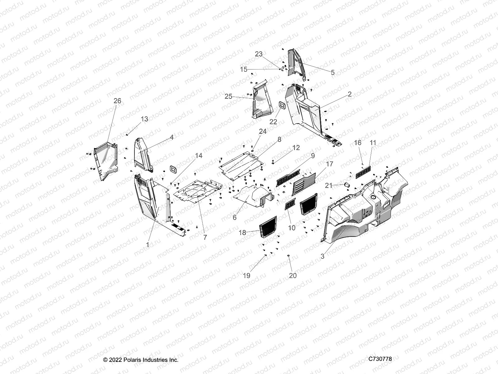 BODY | BODY, FLOOR and ROCKERS - R23MAA57F1/SC9/CK/F1/F9 (C730778)