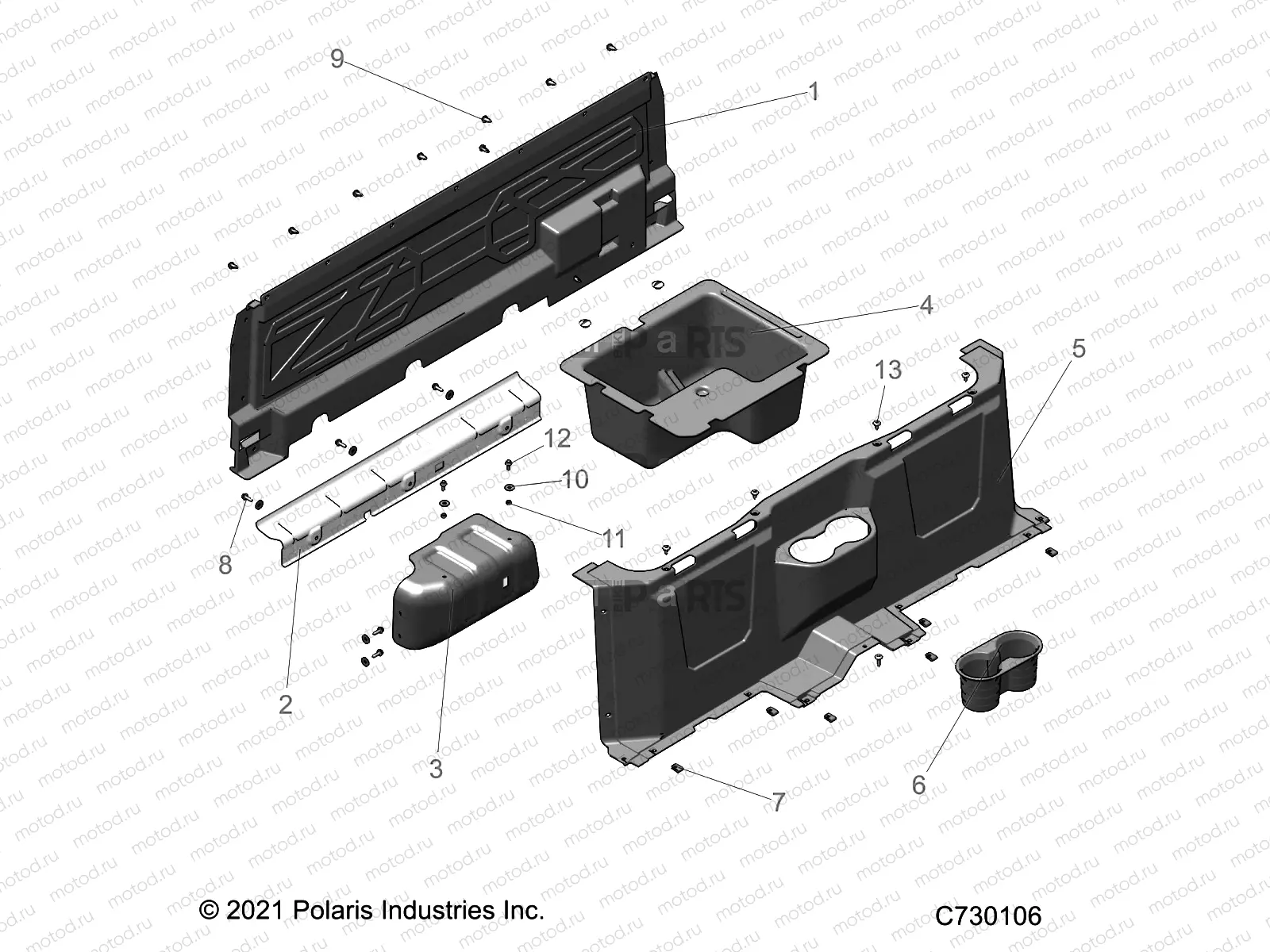 BODY | BODY, FLOOR CLOSEOFFS and BIN - R22MAA57F1/SF1/F9/C1/C9/CK (C730106)