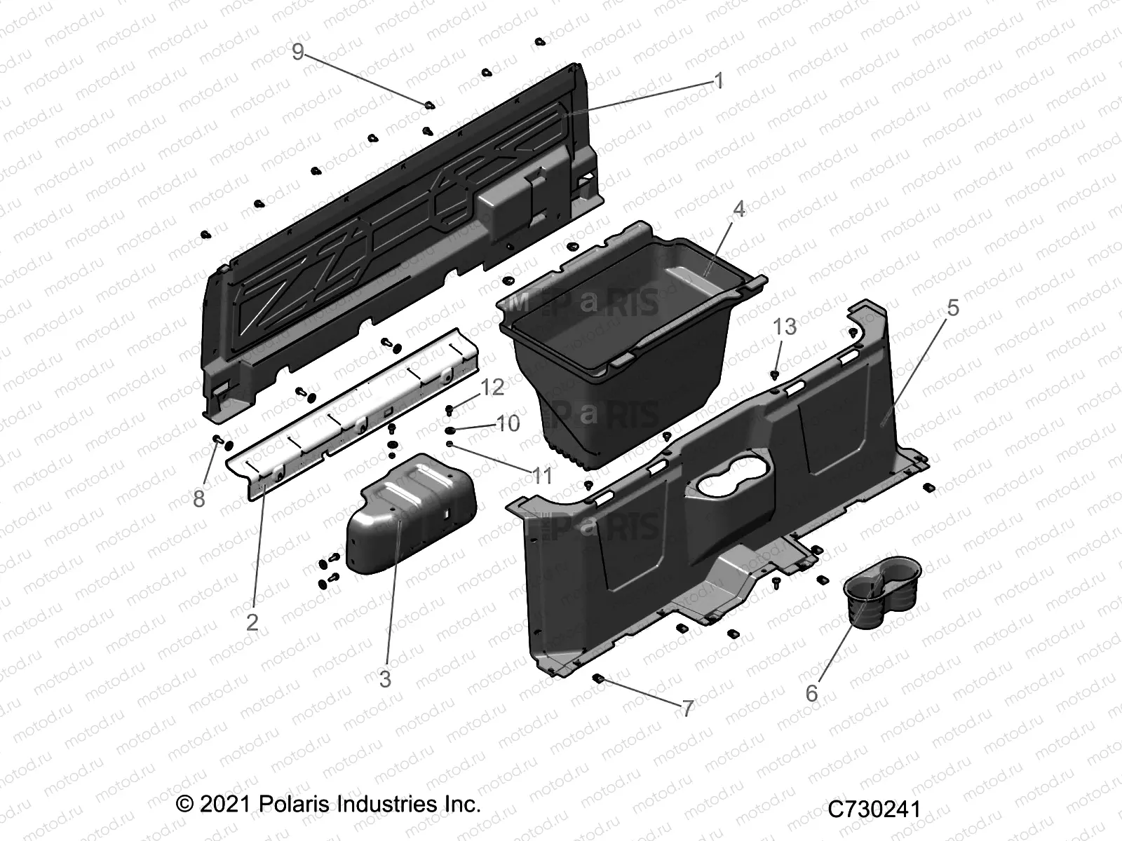 BODY | BODY, FLOOR CLOSEOFFS and BIN - R22MAK57B4 (C730241)