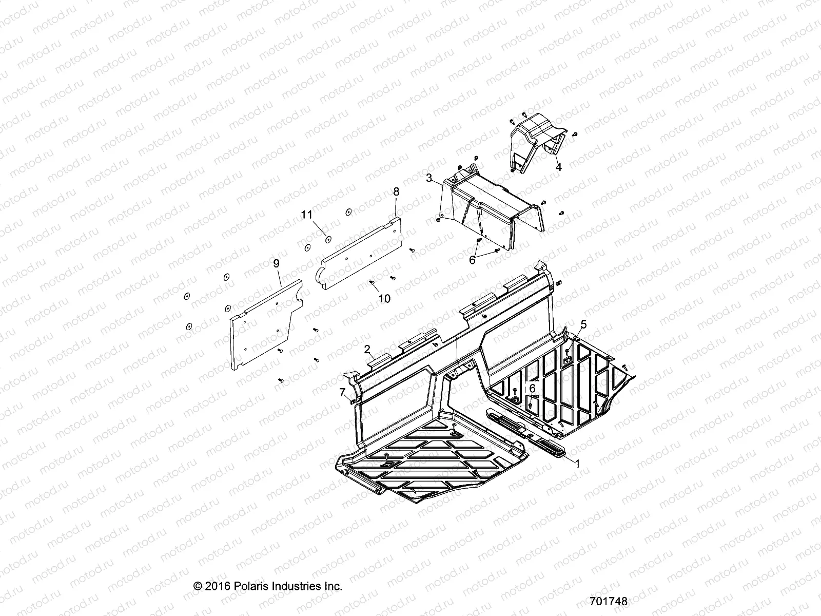 BODY | BODY, FLOOR - D18B3/4PD1AJ (701748)