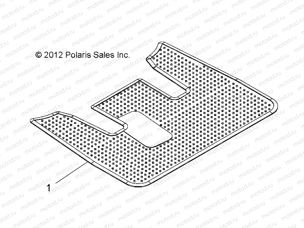 BODY | BODY, FLOOR MAT 2 PASSENGER - e2/eS/eL/eLXD (49GEMBODY11FLOORMAT)