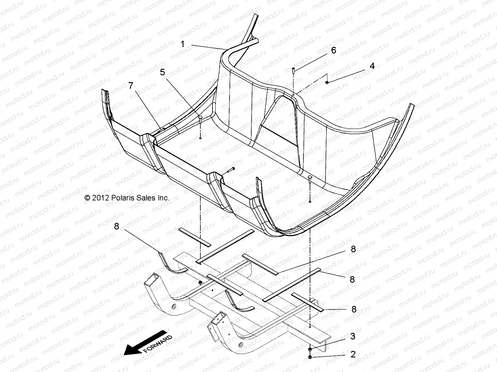 BODY | BODY, FLOOR PANEL, 2 PASSENGER - L14G2A/L14G2S/L14G2L/L14G2D (49GEMBODY11FLOORPNL)