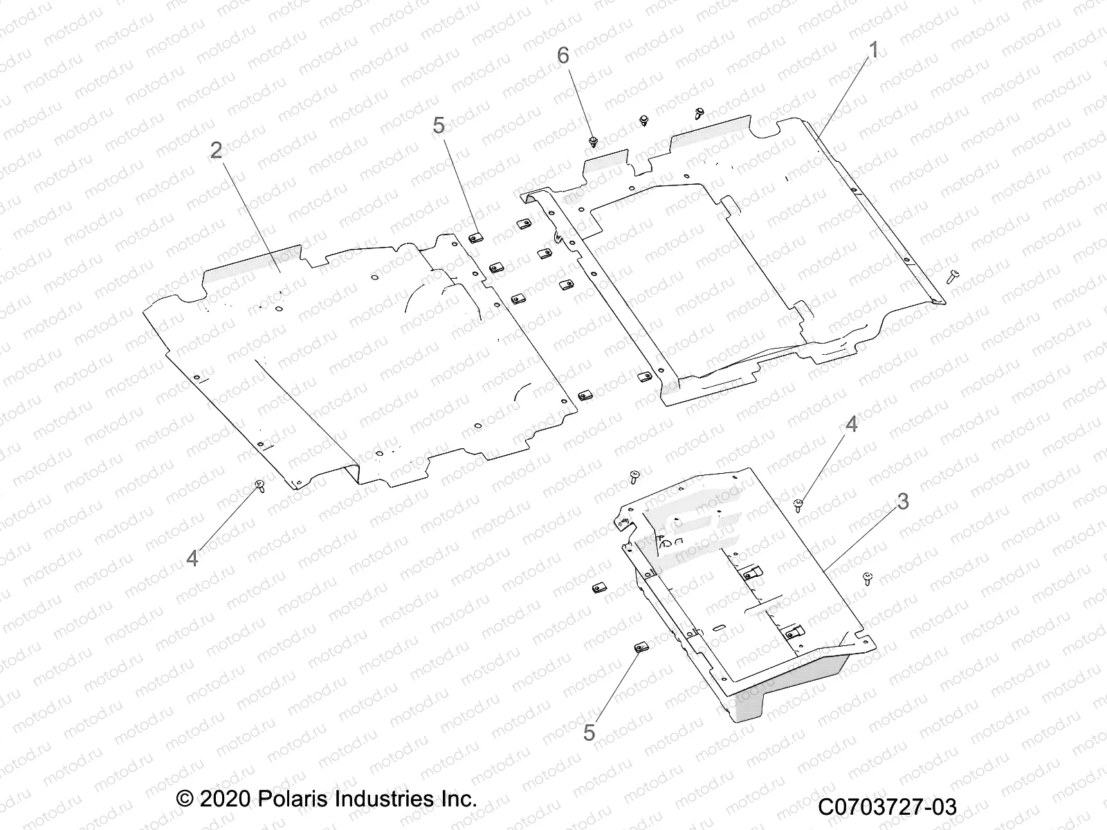 BODY | BODY, FLOOR PANELS, REAR - Z22MAC92AS/BS/Z92AS/BS (C0703727-03)