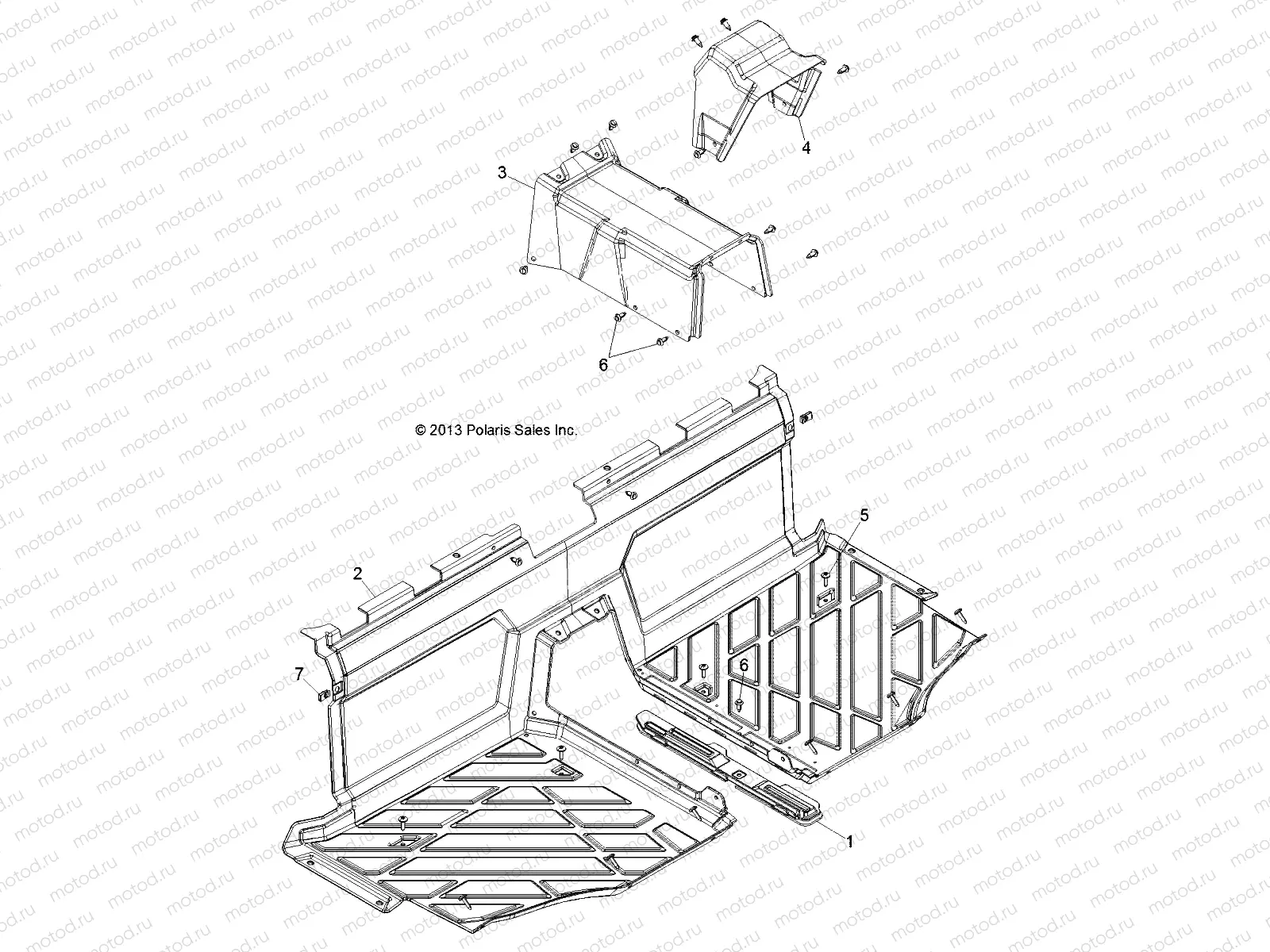BODY | BODY, FLOOR - R16B2PD1AA (49BRUTUSFLOOR13M)