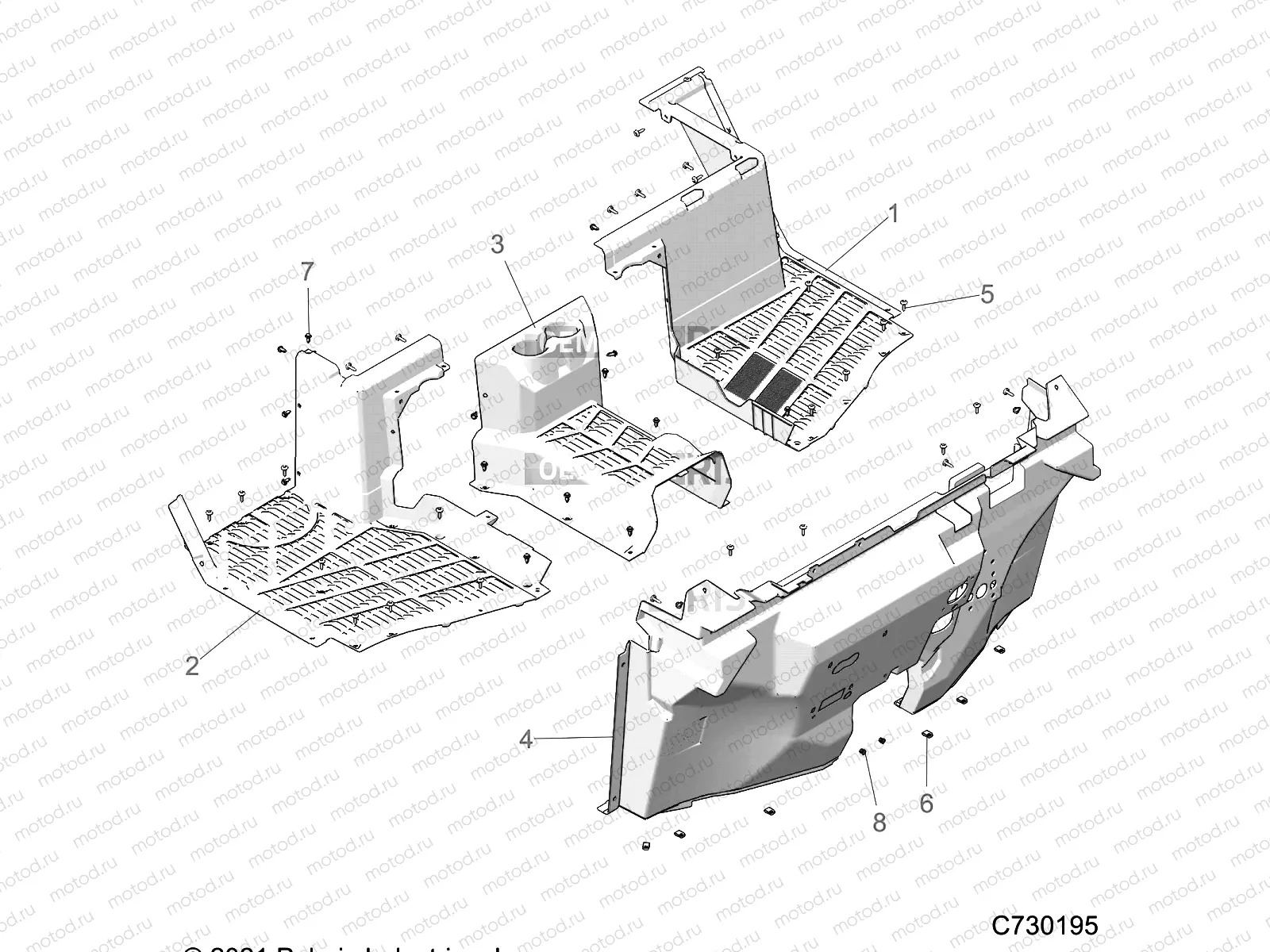 BODY | BODY, FLOOR - R22RRU99A9/AC/AM/AS/B9/BC/BS/BM (C730195)