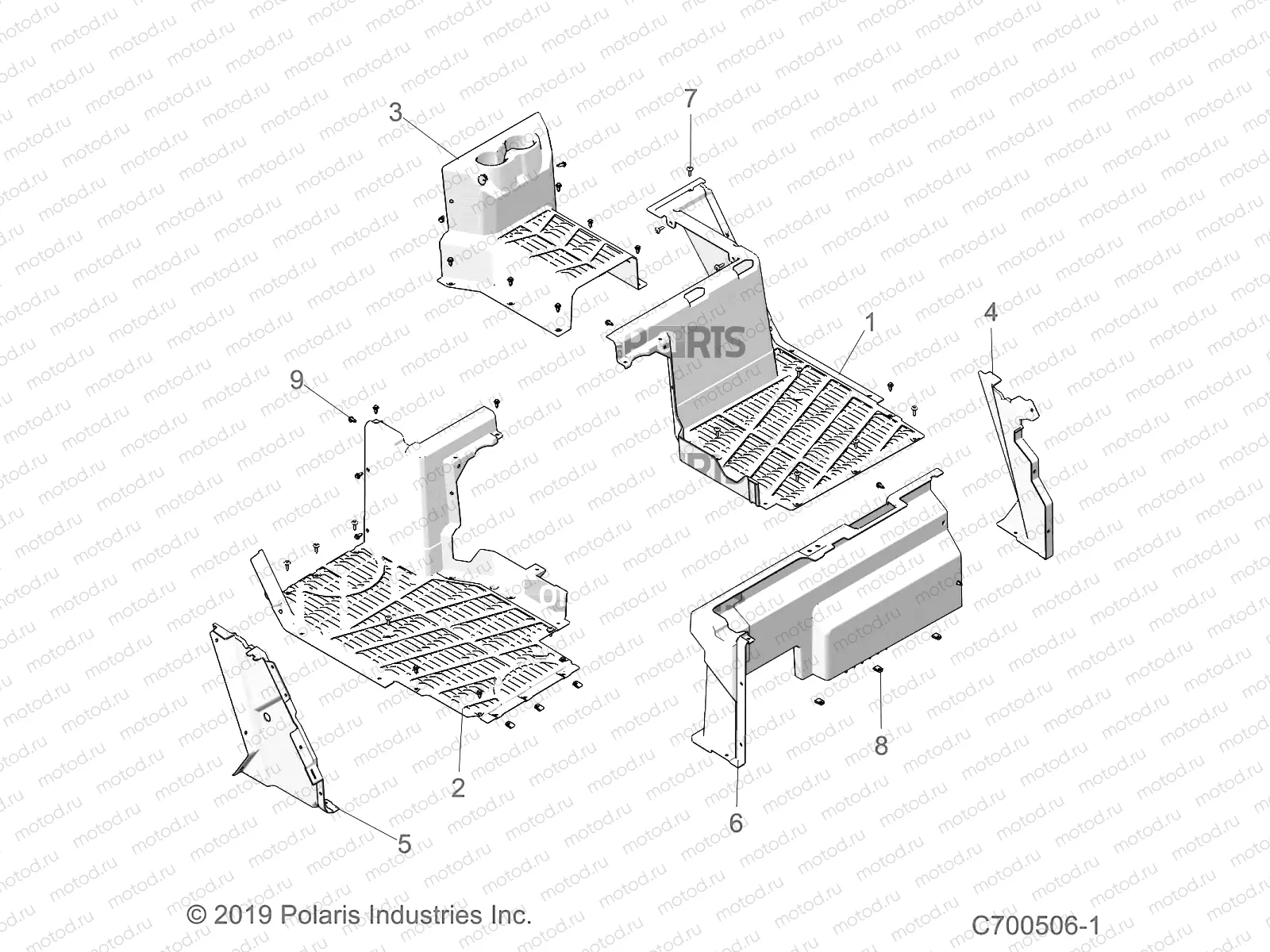 BODY | BODY, FLOOR, REAR - D20BEPD4B4 (C700506-1)
