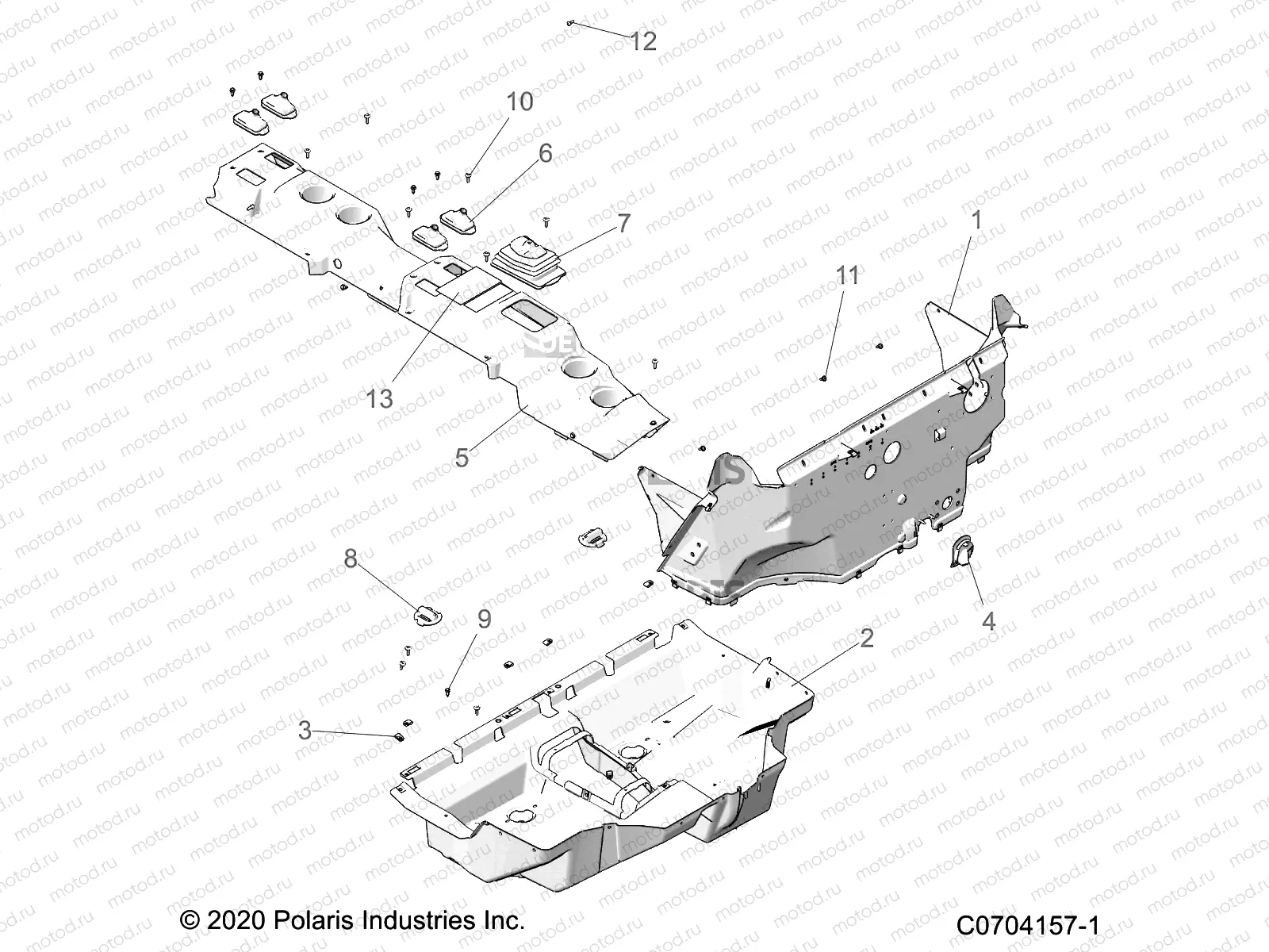BODY | BODY, FLOOR - Z22N4M99AR (C0704157-1)