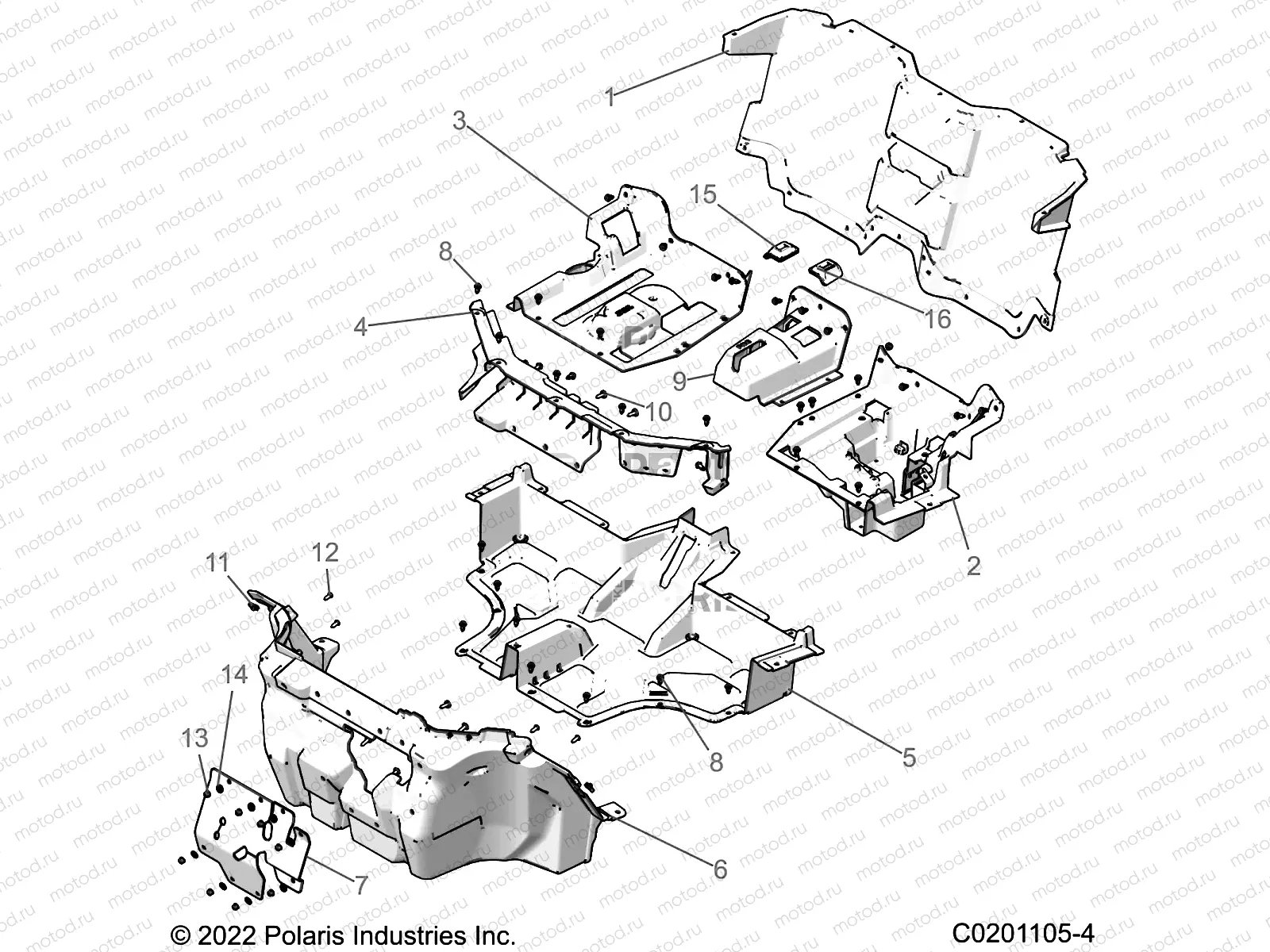 BODY | BODY, FLOOR - Z23HCB18D2 (C0201105-4)