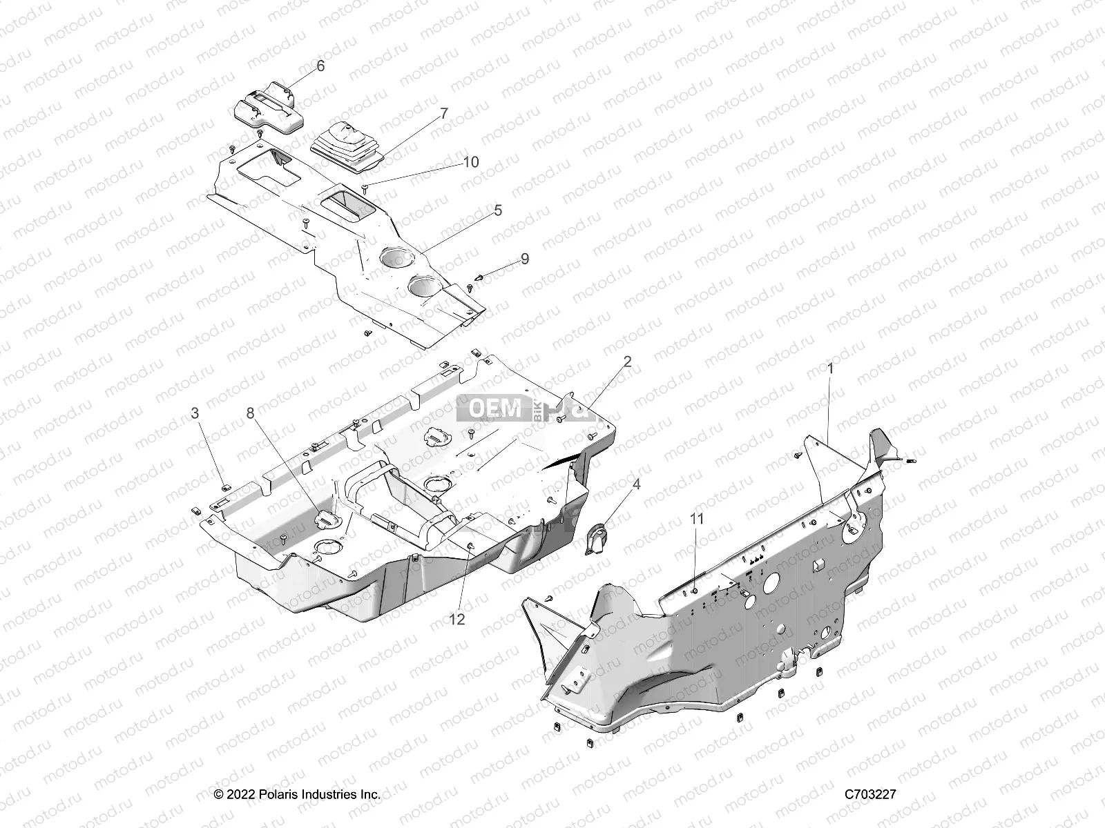 BODY | BODY, FLOOR - Z23NAE99FR/SCR/FR (C703227)