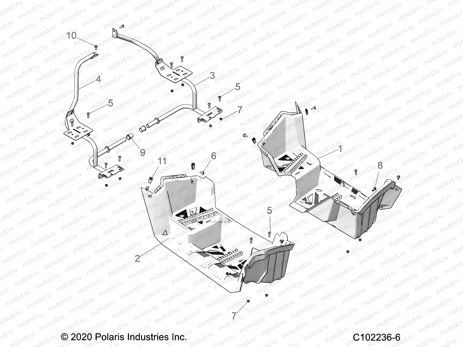 BODY | BODY, FOOTWELLS - A20S6E57A1/3A1 (C102236-6)