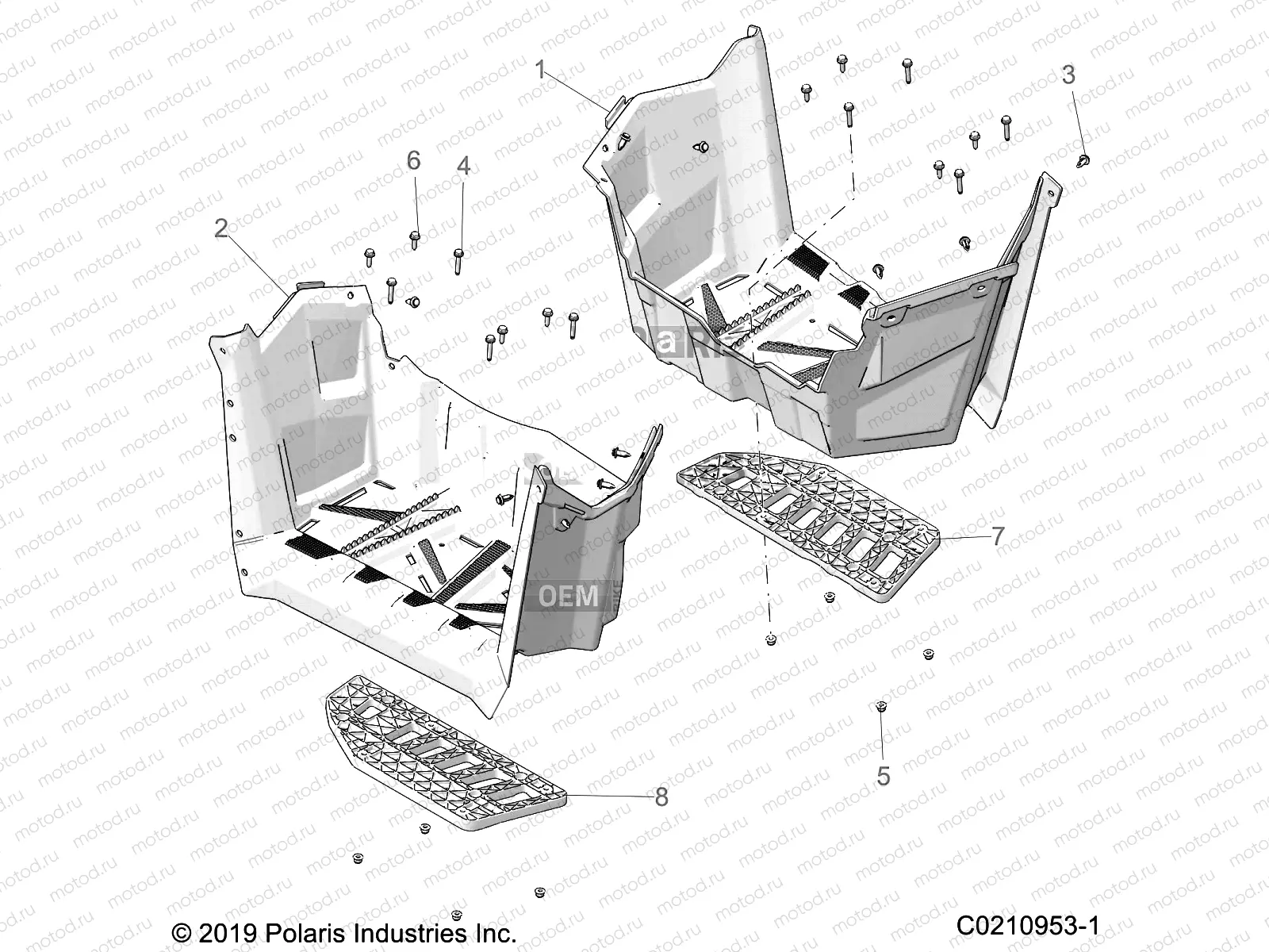 BODY | BODY, FOOTWELLS - A21SGE95FK/S95CK/S95FK (C0210953-1)