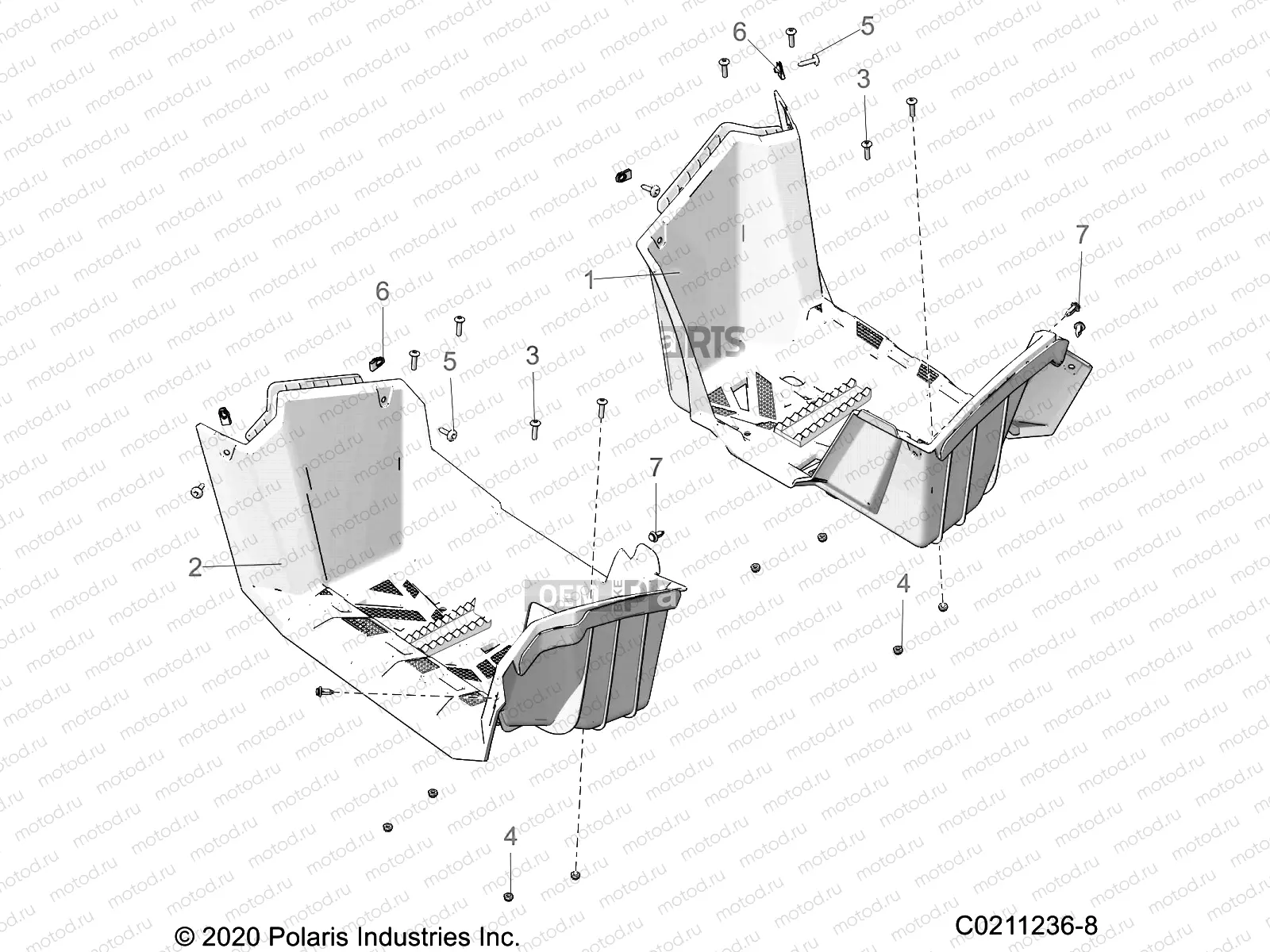 BODY | BODY, FOOTWELLS - A21SHY57AL/BL/Z57AD/BD (C0211236-8)
