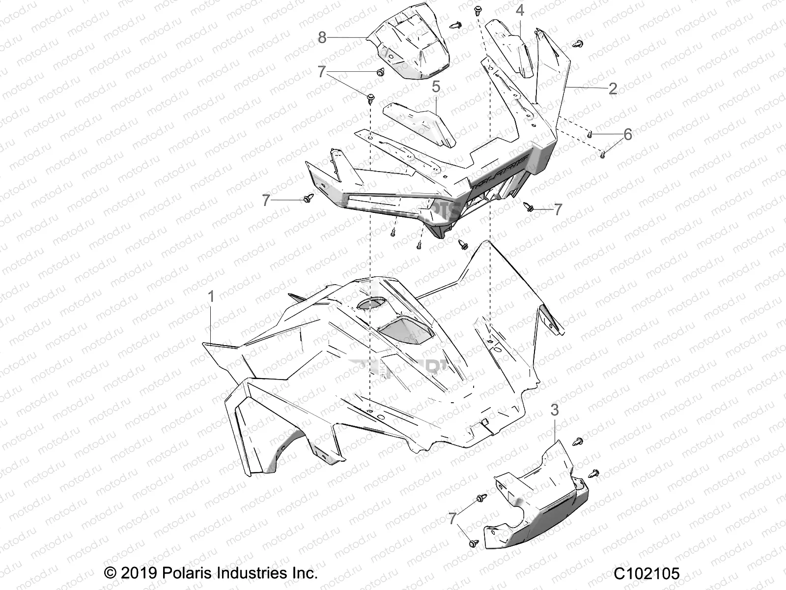 BODY | BODY, FRONT - A21HBB07N3/N7 (C102105)