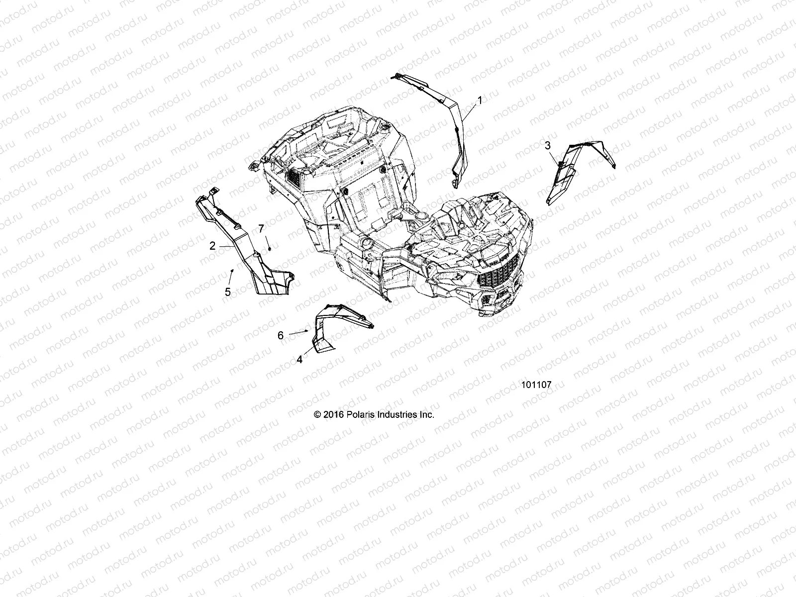 BODY | BODY, FRONT AND REAR FENDER FLARES - A19DCE87AK (101107)