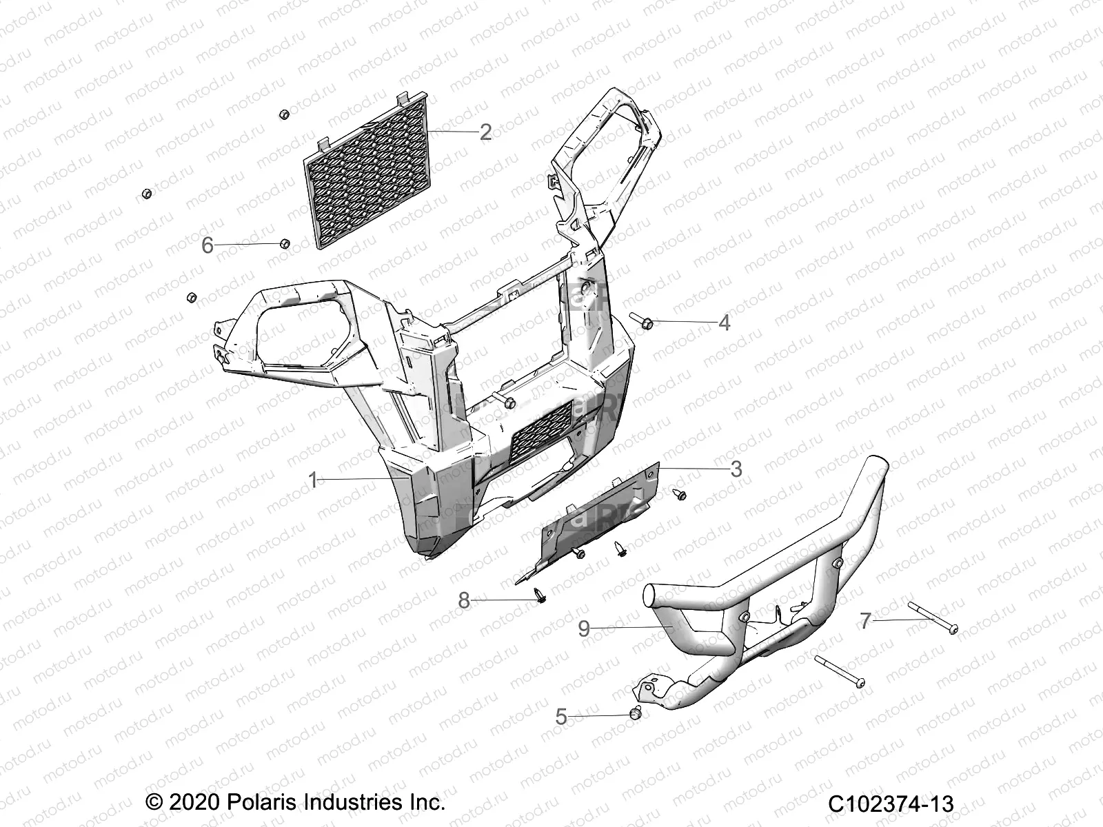 BODY | BODY, FRONT BUMPER - A20SVA85A3 (C102374-13)