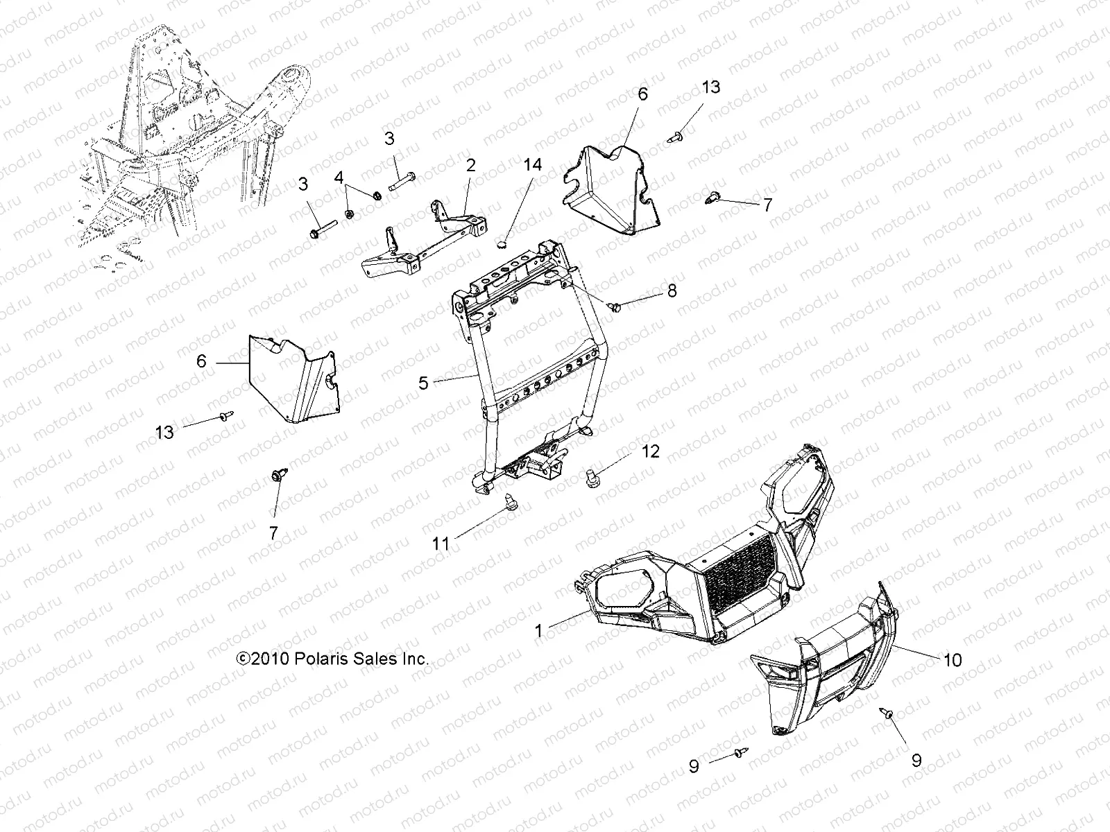 BODY | BODY, FRONT BUMPER and MOUNTING - A11MN50ET (49ATVBUMPER11SP500TR)