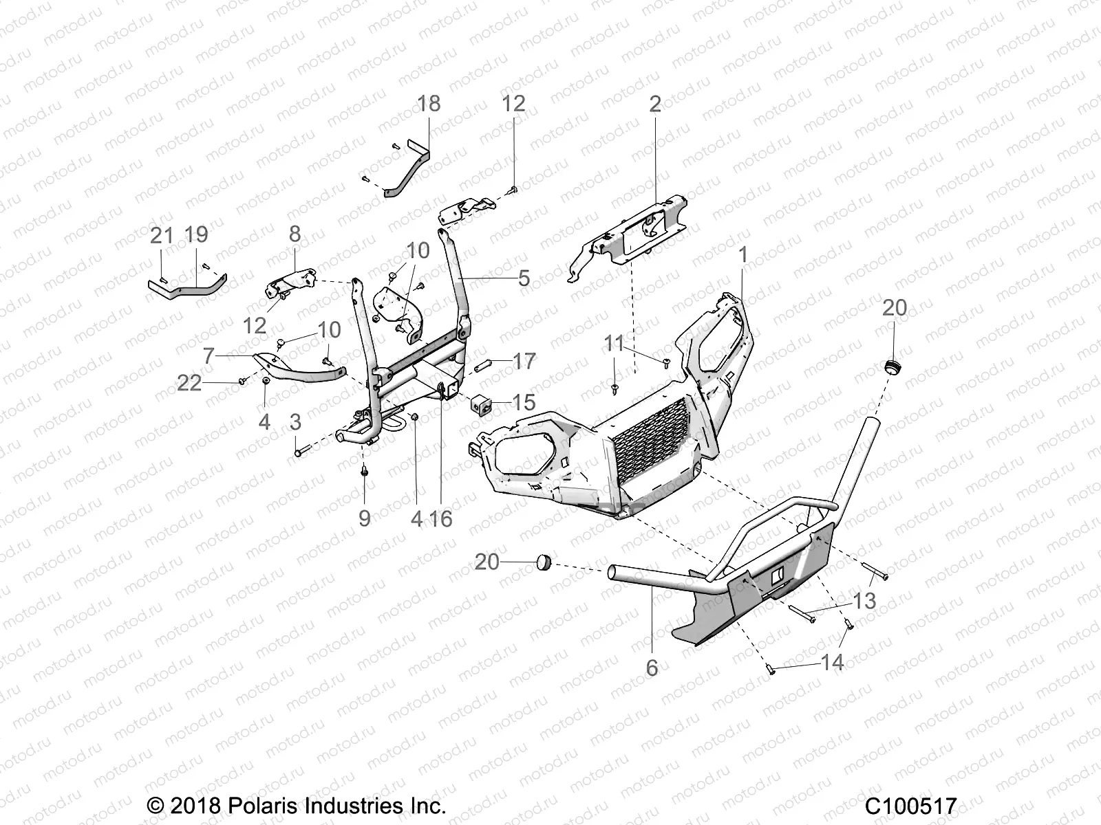 BODY | BODY, FRONT BUMPER and MOUNTING - A17SEG50A4