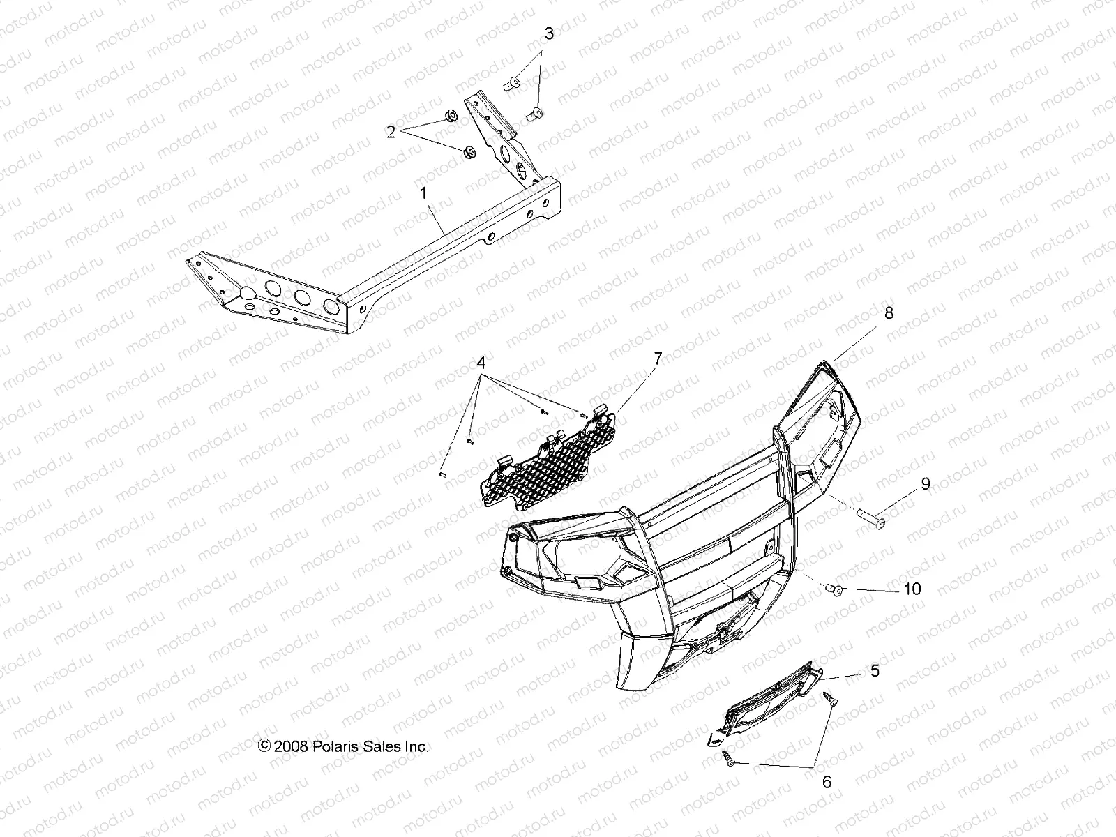 BODY | BODY, FRONT BUMPER - R09VH76 ALL OPTIONS (49RGRBUMPER09RZRI)