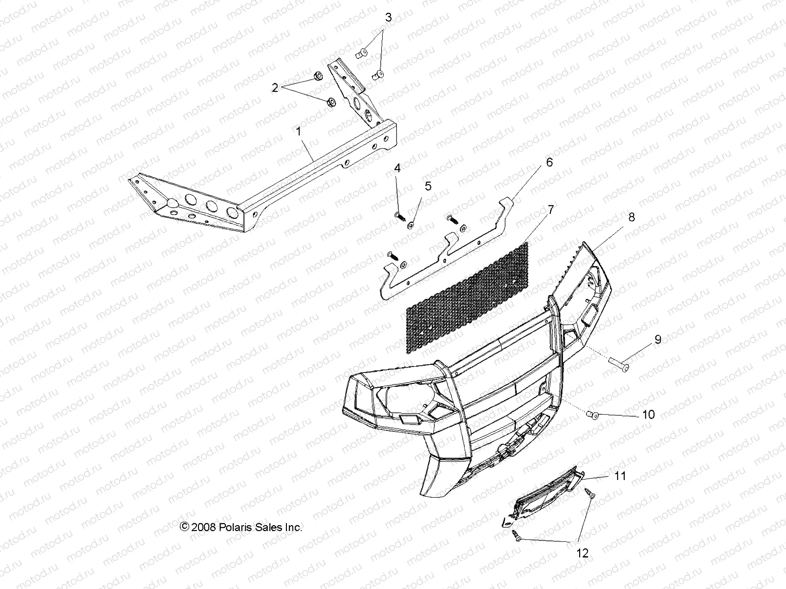 BODY | BODY, FRONT BUMPER - R09VH76AX (49RGRBUMPER09RZR)