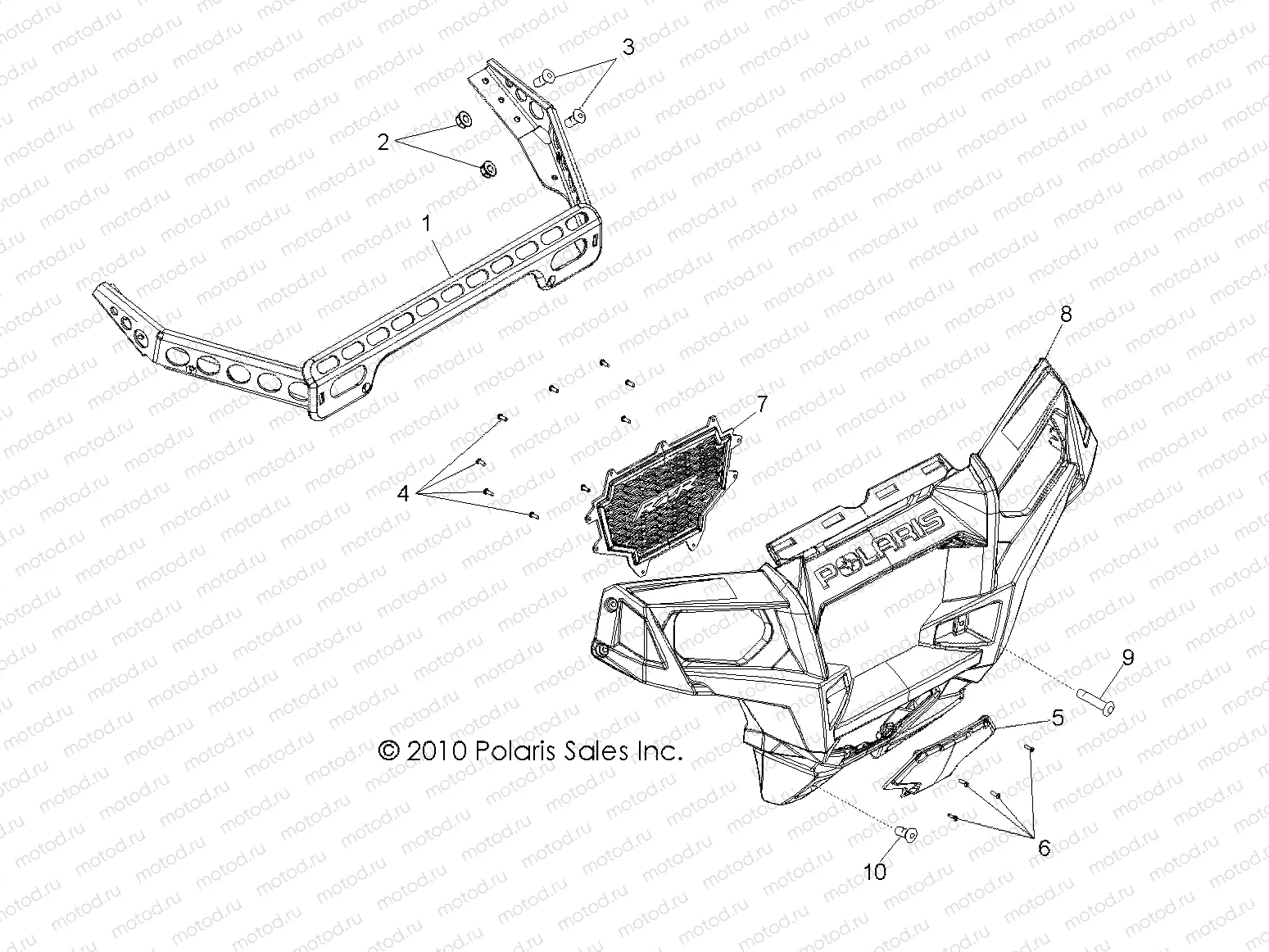 BODY | BODY, FRONT BUMPER - R11VE76AC/AD/AT/AW/AZ (49RGRBUMPER11RZRS)