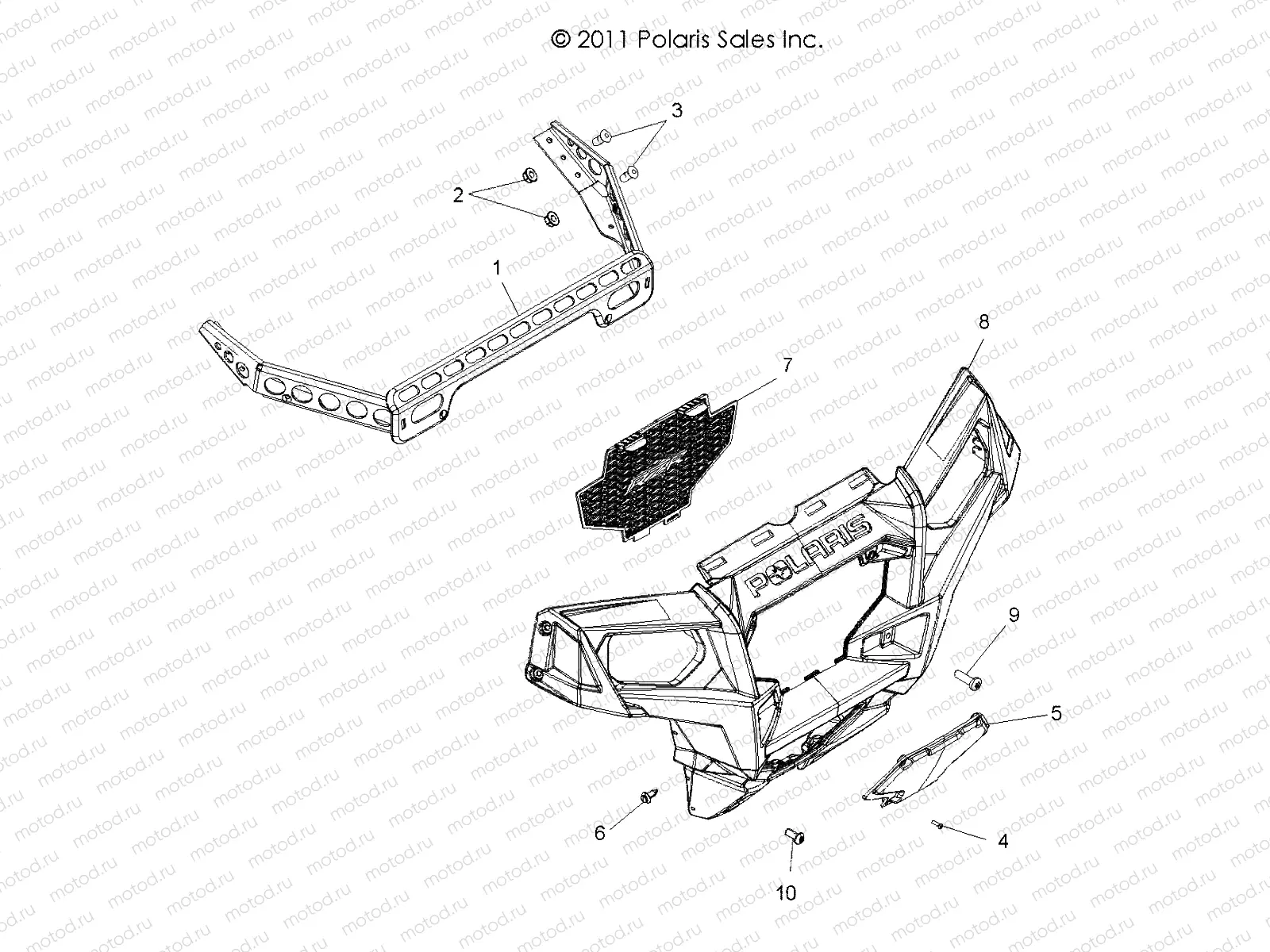 BODY | BODY, FRONT BUMPER - R12VH57AD (49RGRBUMPER12RZR600)